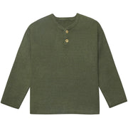 Infant & Toddler Boys Green Henley Sweater-Gerber Childrenswear