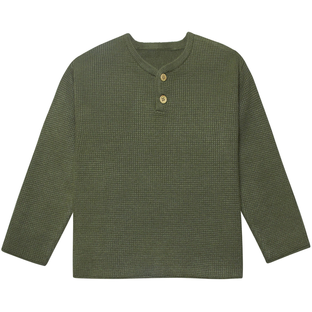 Infant & Toddler Boys Green Henley Sweater-Gerber Childrenswear