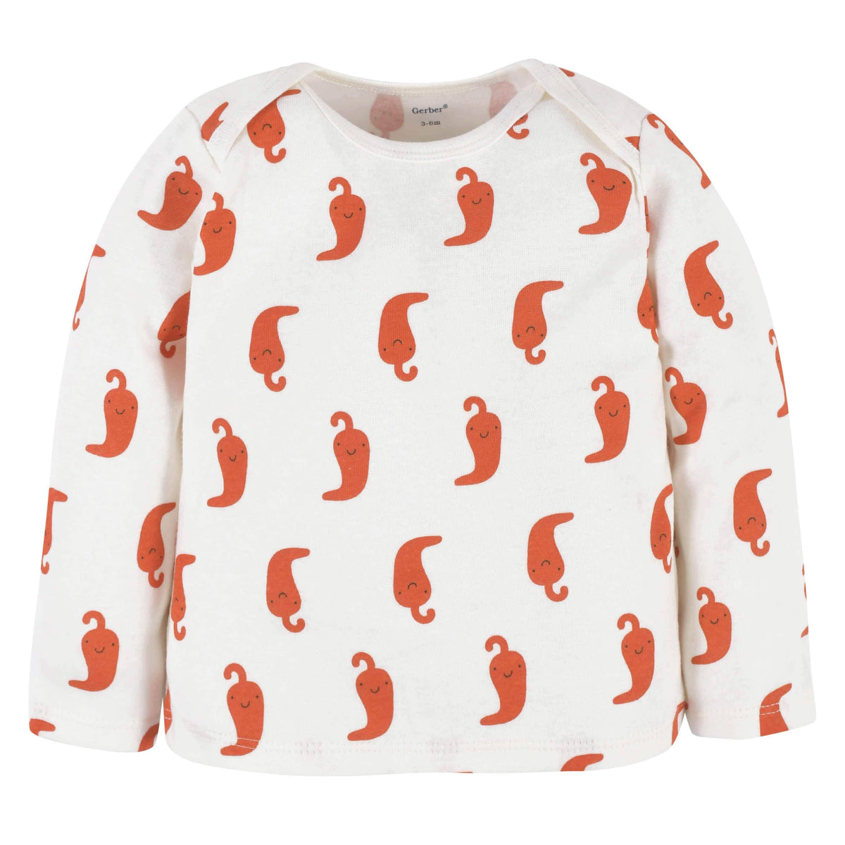 3-Piece Baby Neutral Comfy Stretch Pepper Long Sleeve Shirt, Footed Pant, & Cap Set-Gerber Childrenswear