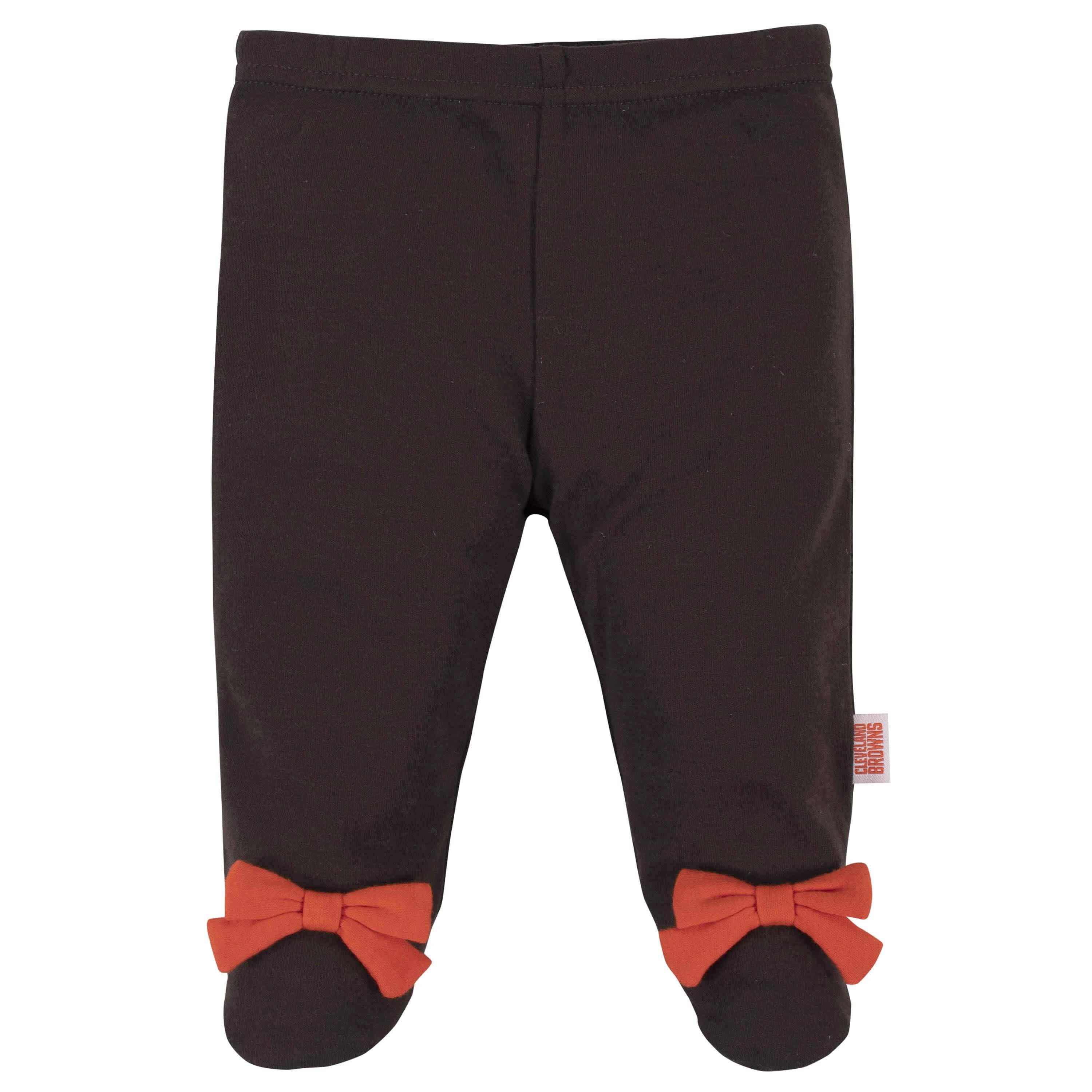 Cleveland Browns Baby Girls Bodysuit, Pant, and Cap Set-Gerber Childrenswear