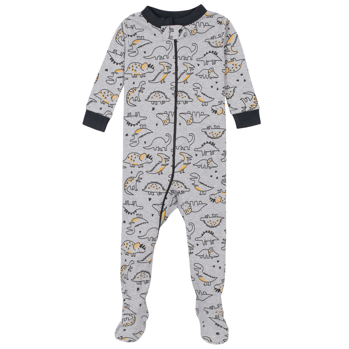 2-Pack Baby & Toddler Boys Dino Snug Fit Footed Cotton Pajamas-Gerber Childrenswear