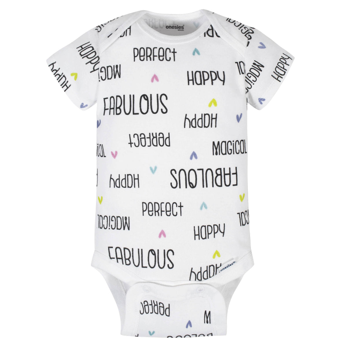 8-Pack Baby Girls Unicorns Onesies® Brand Bodysuits-Gerber Childrenswear