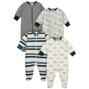 4-Pack Baby Boys Tiger Sleep N' Play