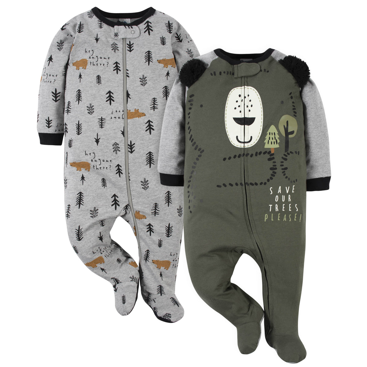 2-Pack Baby Boys Bear Sleep 'n Plays-Gerber Childrenswear