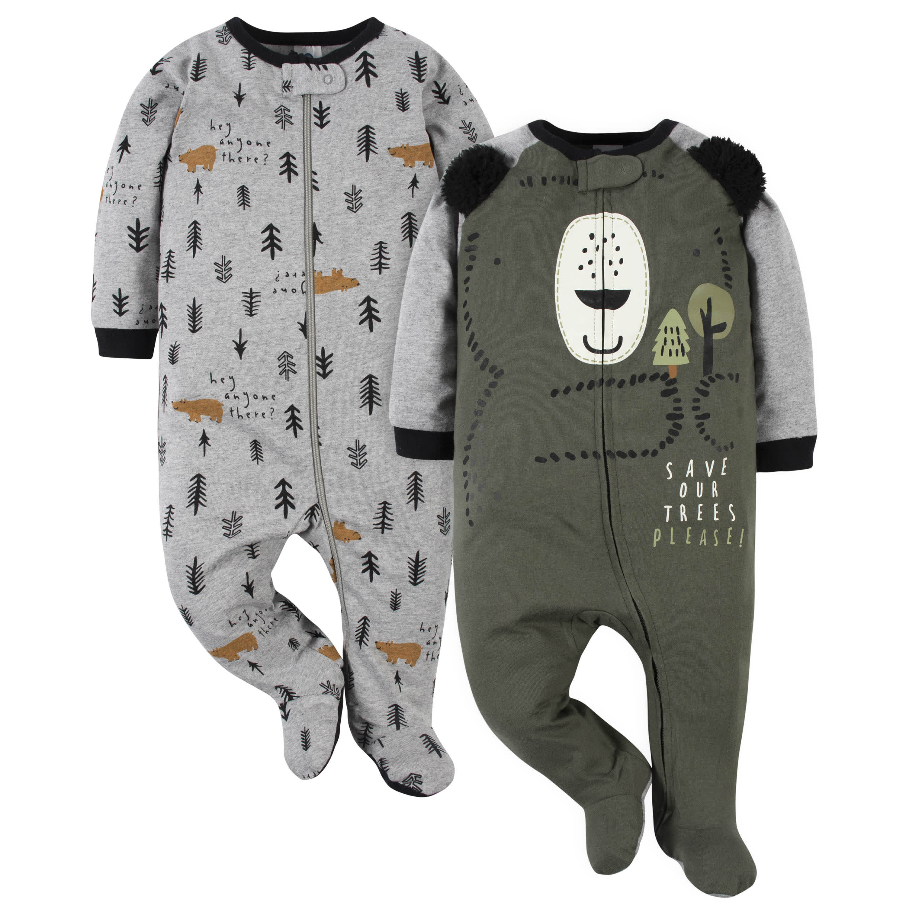 2-Pack Baby Boys Bear Sleep 'n Plays-Gerber Childrenswear