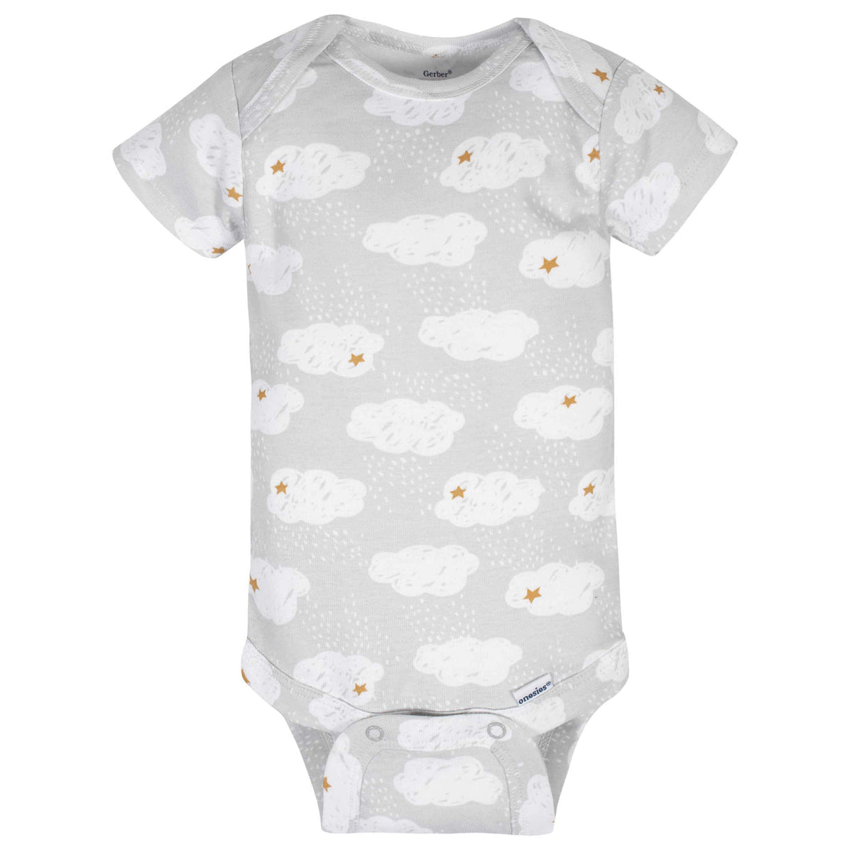 4-Pack Baby Neutral Sheep Short Sleeve Onesies® Bodysuits-Gerber Childrenswear