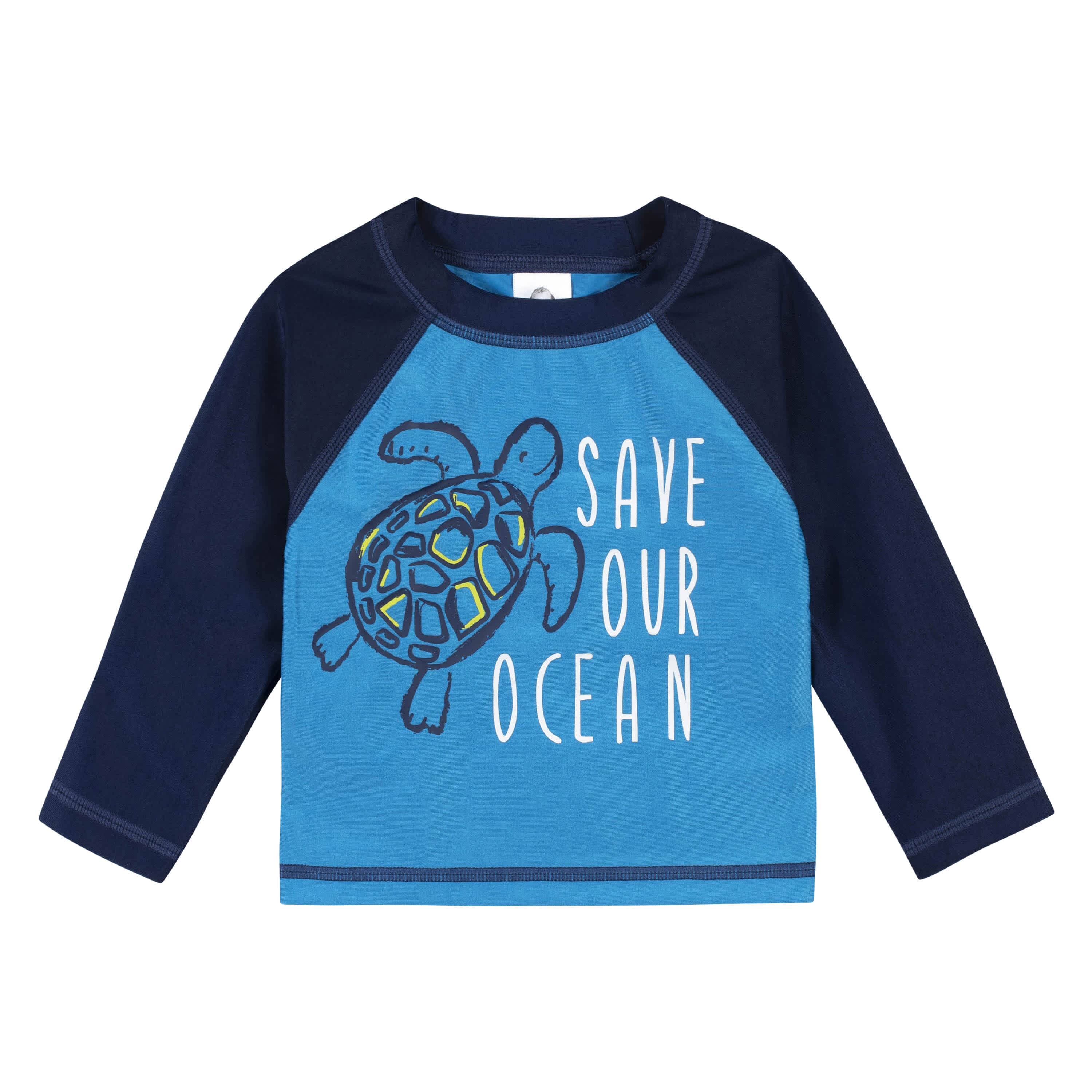 2-Piece Baby & Toddler Boys Sea Friends Rash Guard & Swim Trunks Set-Gerber Childrenswear