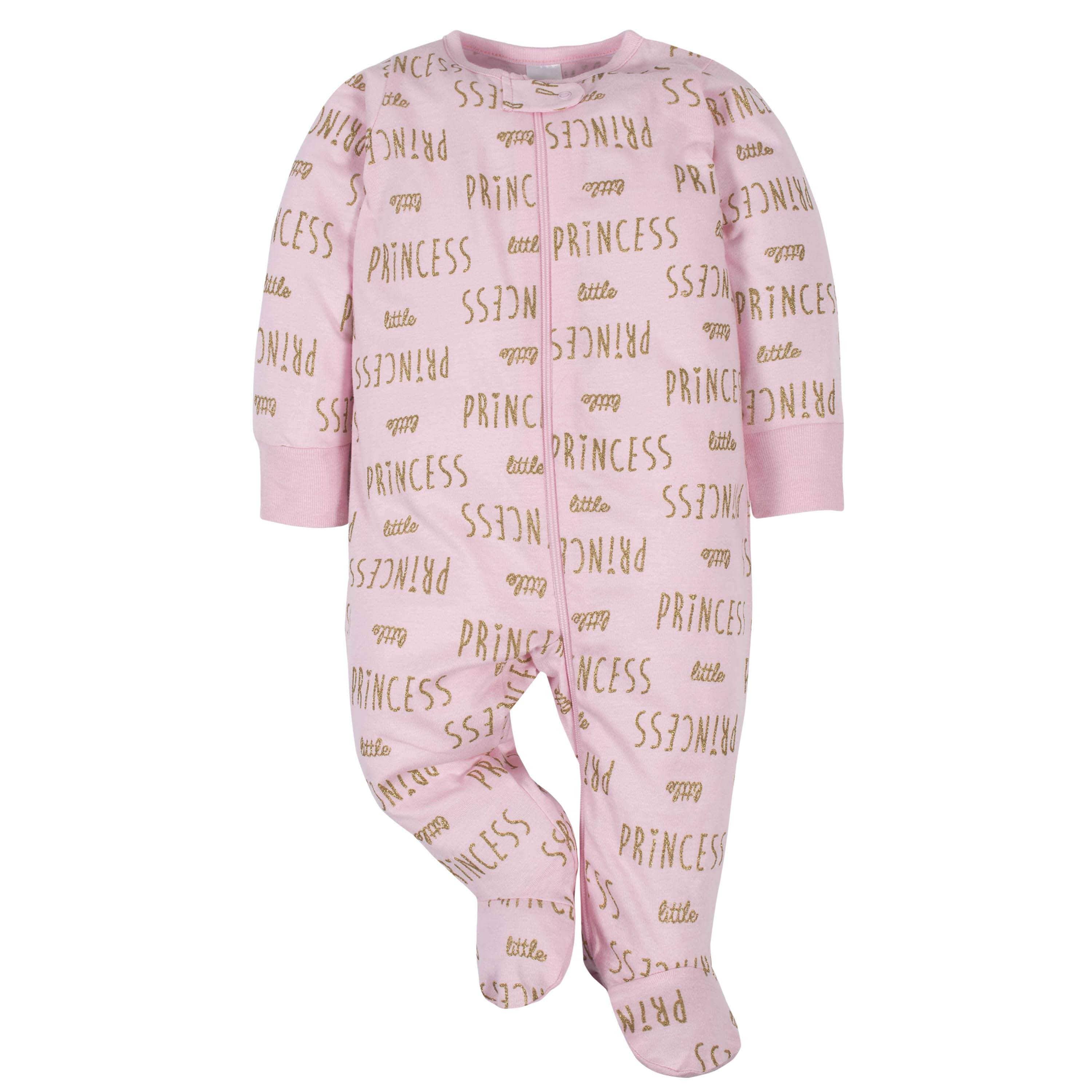 Gerber® 4-Pack Baby Girls Princess Sleep N' Plays-Gerber Childrenswear