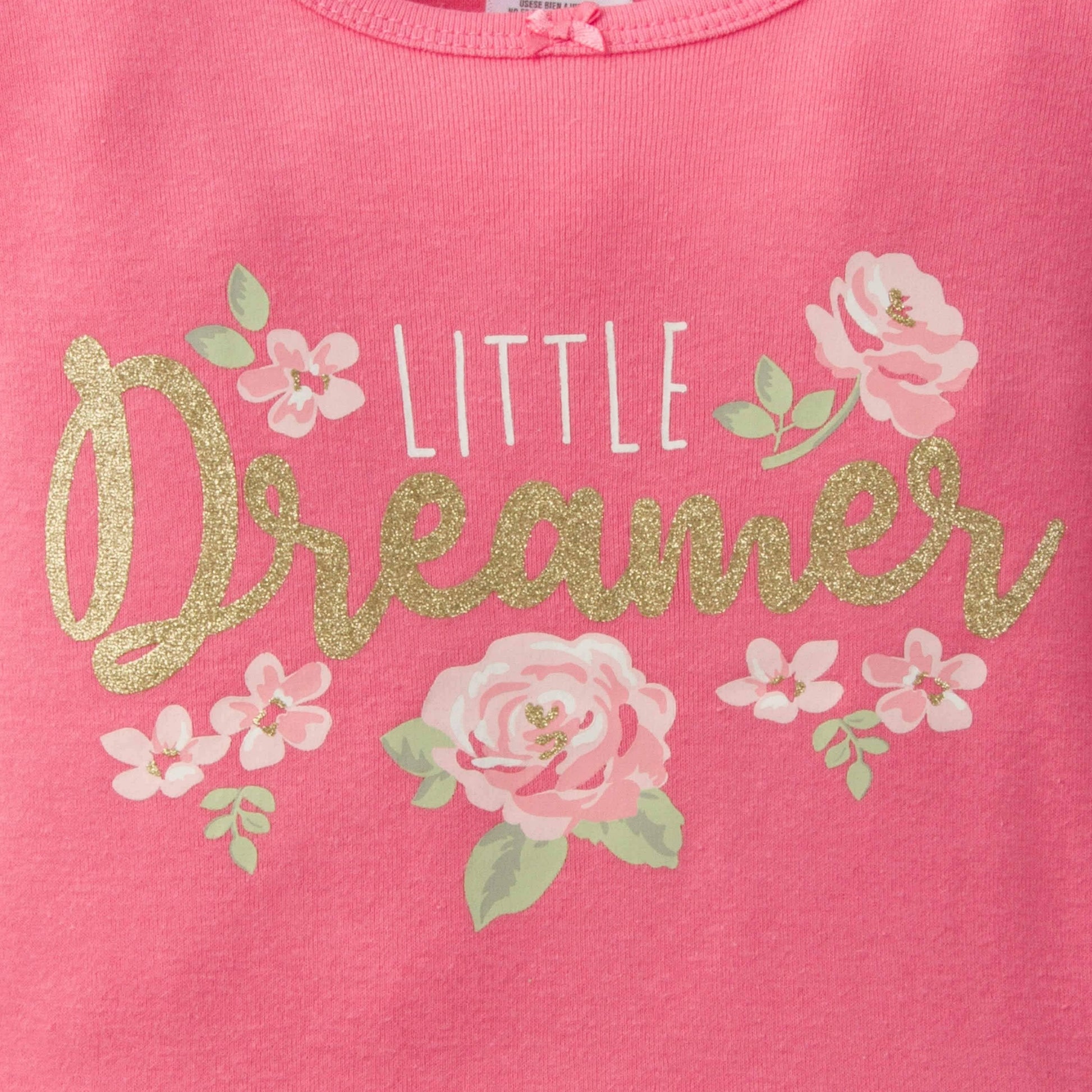 4-Piece Infant & Toddler Girls Rose Snug Fit Cotton Pajamas-Gerber Childrenswear