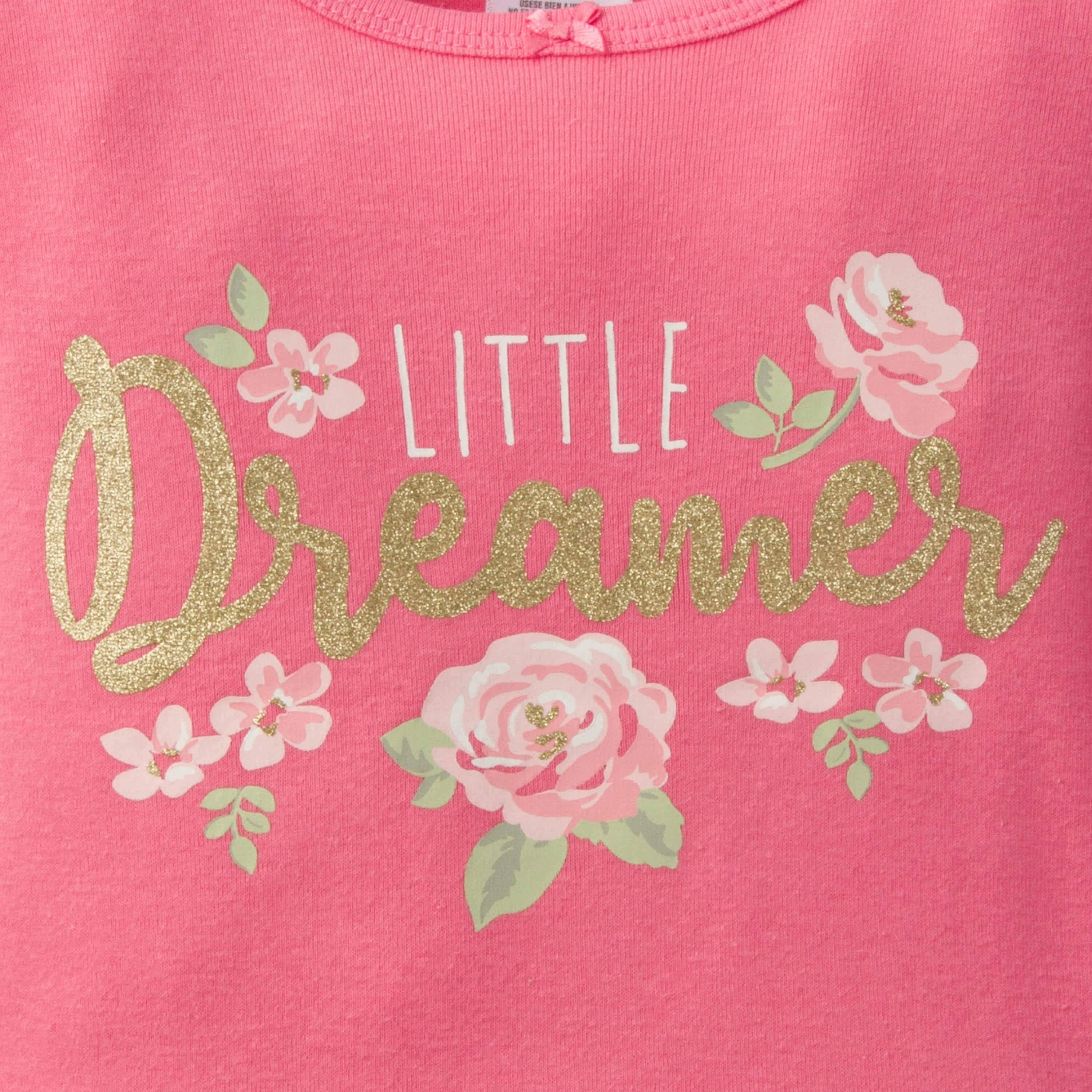 4-Piece Infant & Toddler Girls Rose Snug Fit Cotton Pajamas-Gerber Childrenswear