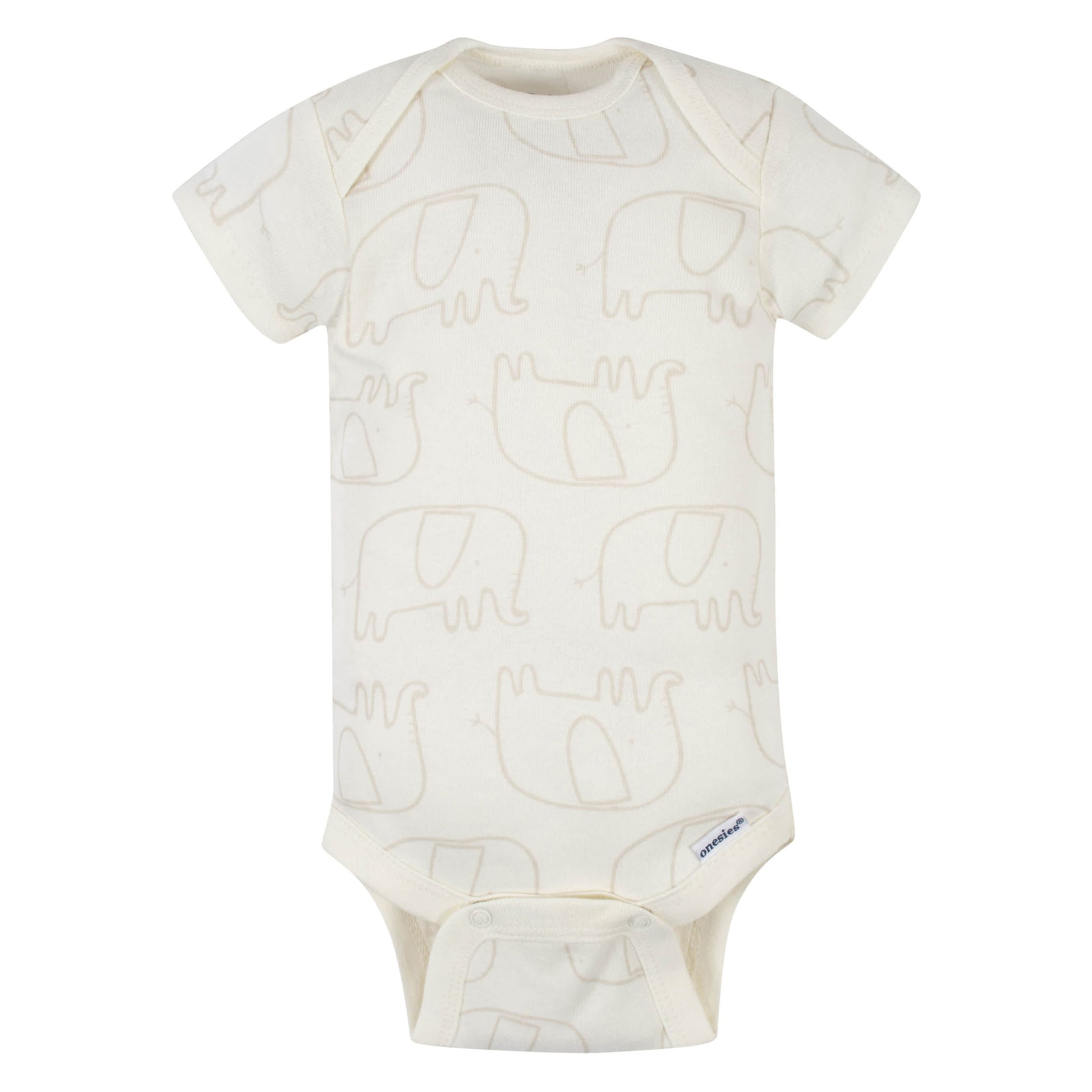 5-Pack Baby Neutral Safari Short Sleeve Onesies® Bodysuits-Gerber Childrenswear