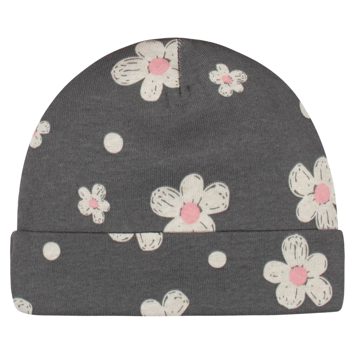 8-Piece Baby Girls Leopard Caps & Mittens Set-Gerber Childrenswear