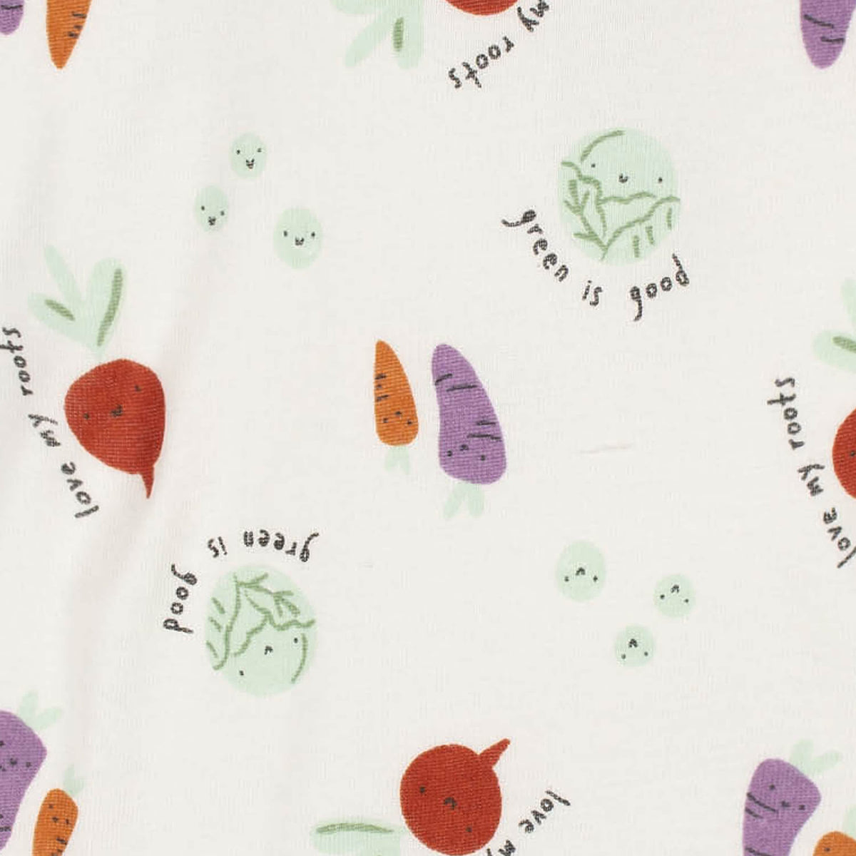 4-Pack Baby Neutral Happy Veggies Gowns