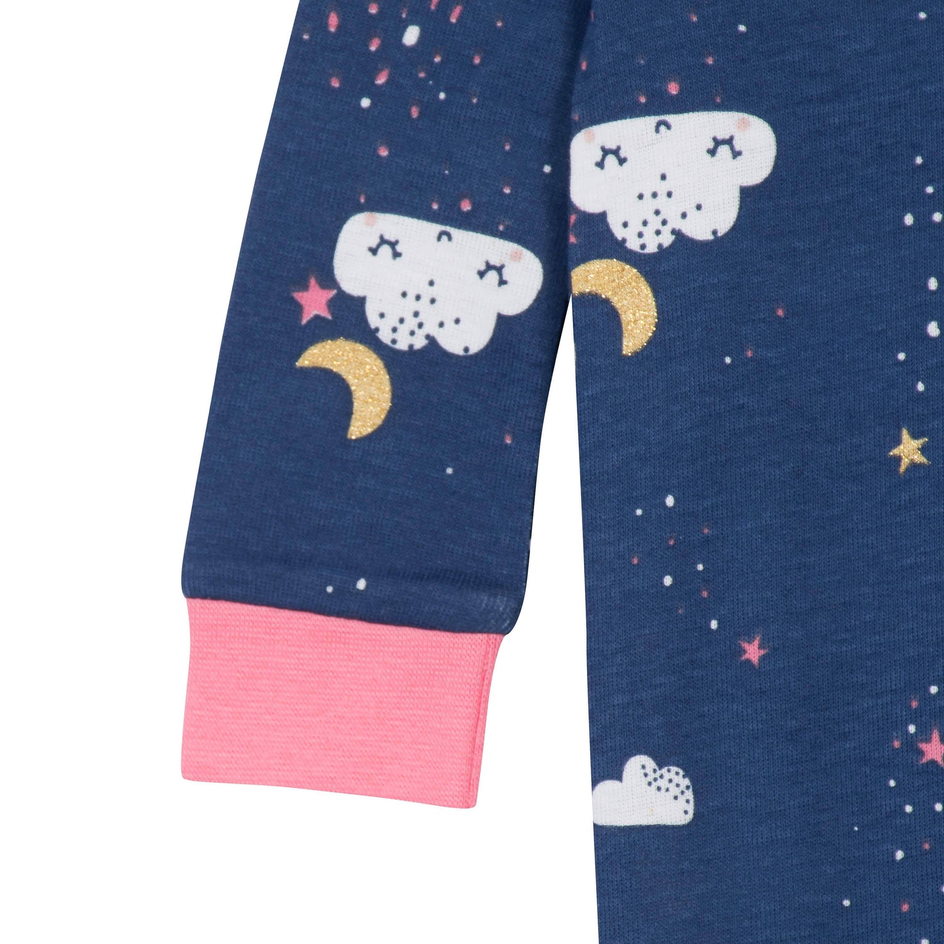 2-Pack Baby & Toddler Girls Dreams Snug Fit Footed Cotton Pajamas-Gerber Childrenswear