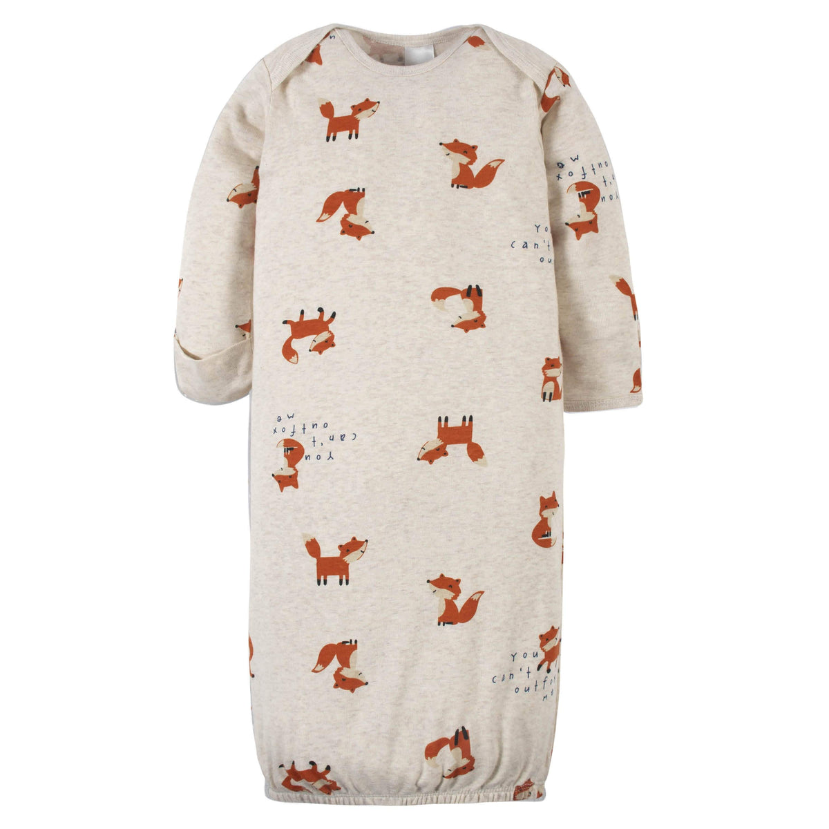 2-Pack Baby Boys Fox Gowns-Gerber Childrenswear