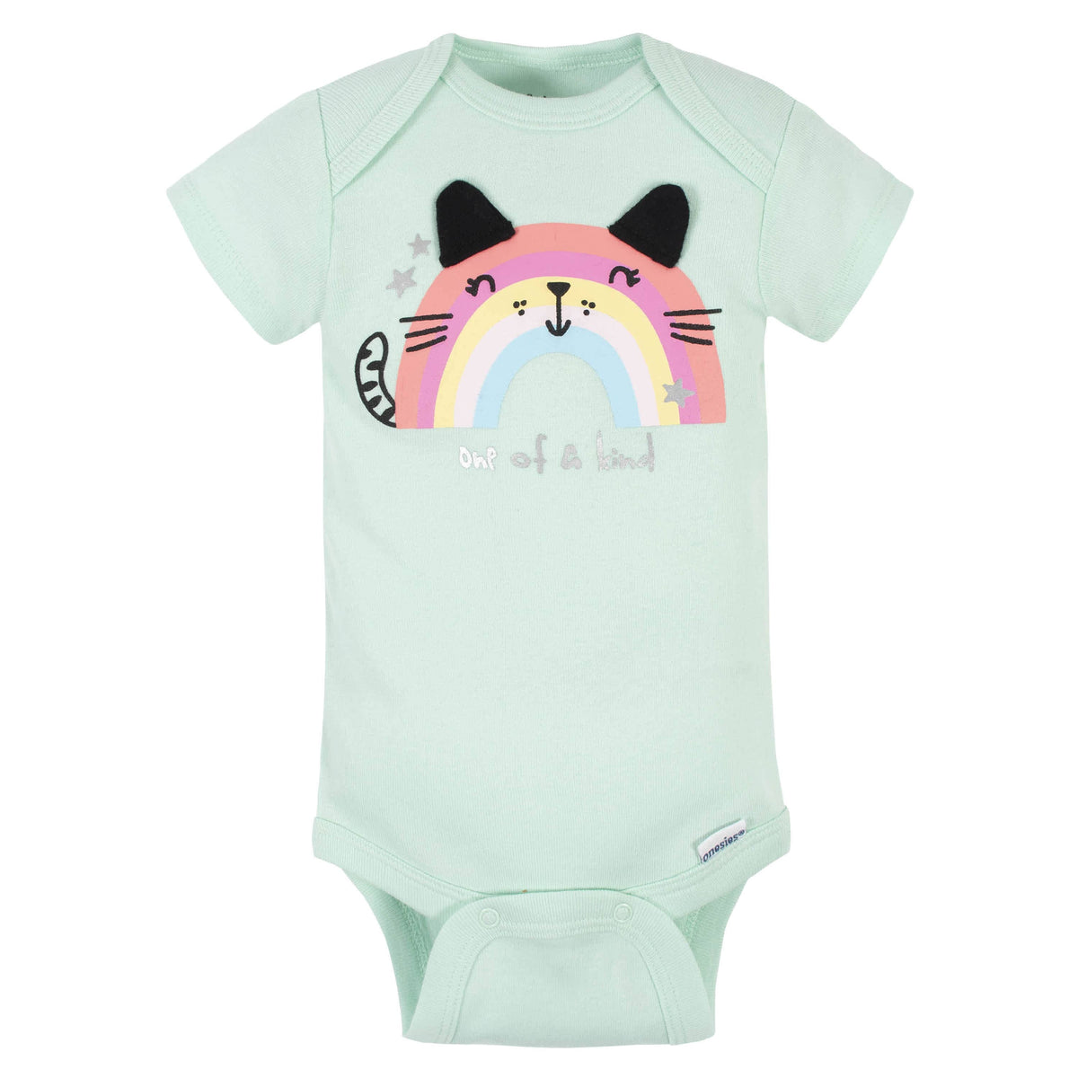5-Pack Baby Girls Rainbow Short Sleeve Onesies® Bodysuits-Gerber Childrenswear