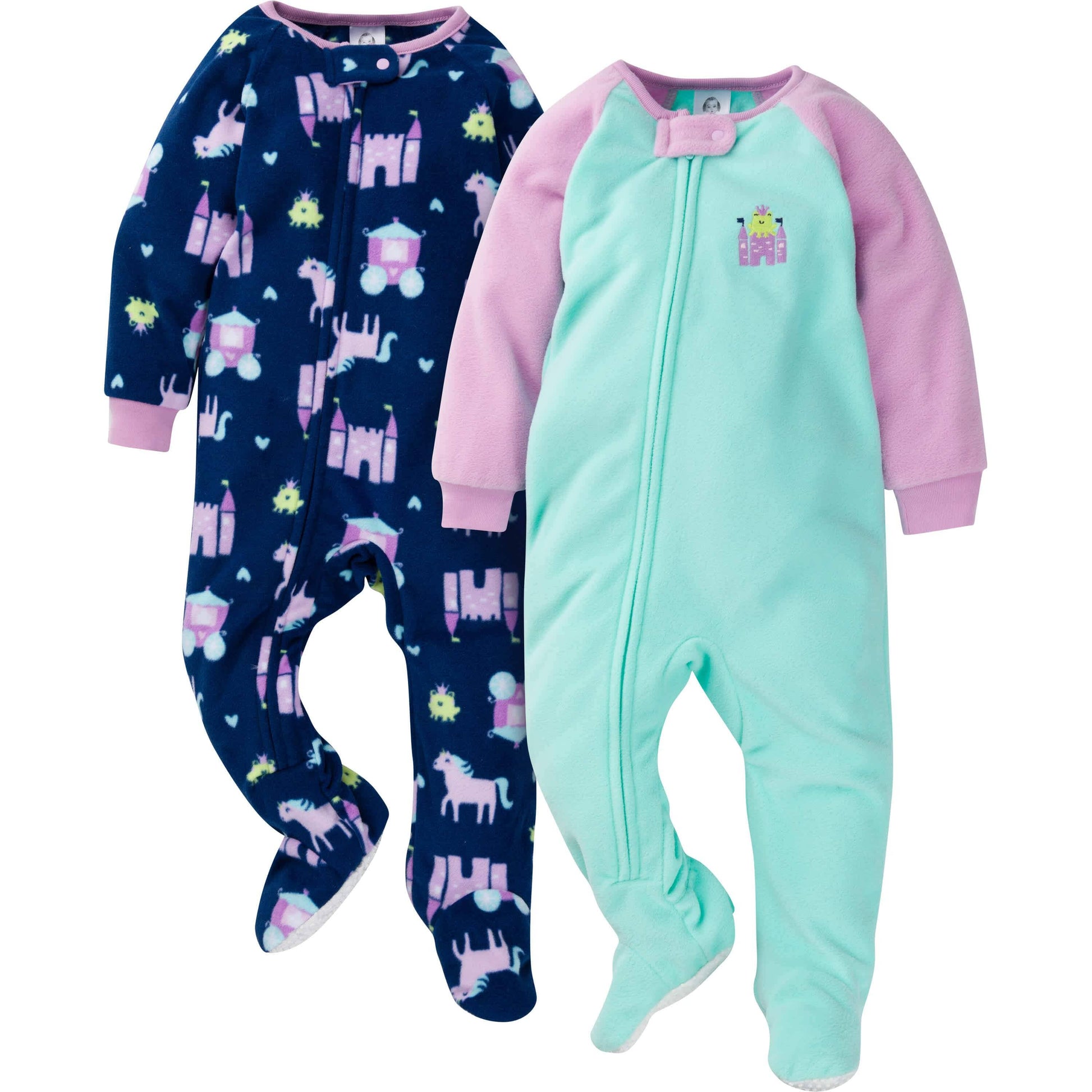 2-Pack Baby & Toddler Girls Princess Fleece Pajamas-Gerber Childrenswear