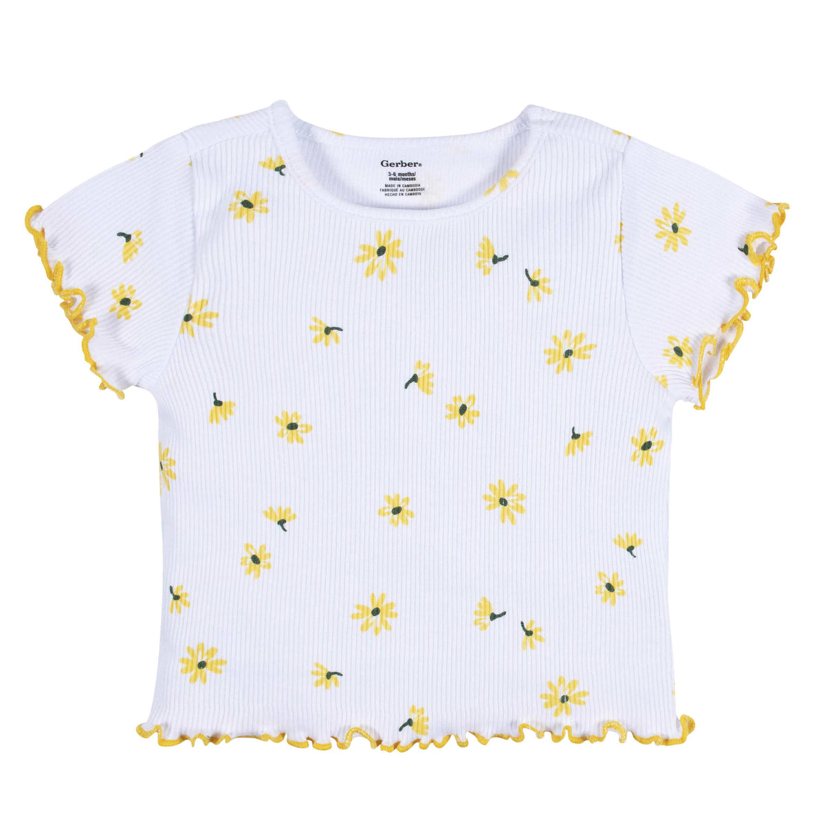 3-Pack Baby & Toddler Girls Picnic Day Dreams Short Sleeve Tees-Gerber Childrenswear