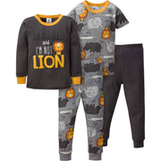 4-Piece Infant & Toddler Boys Lion Snug Fit Cotton Pajamas-Gerber Childrenswear