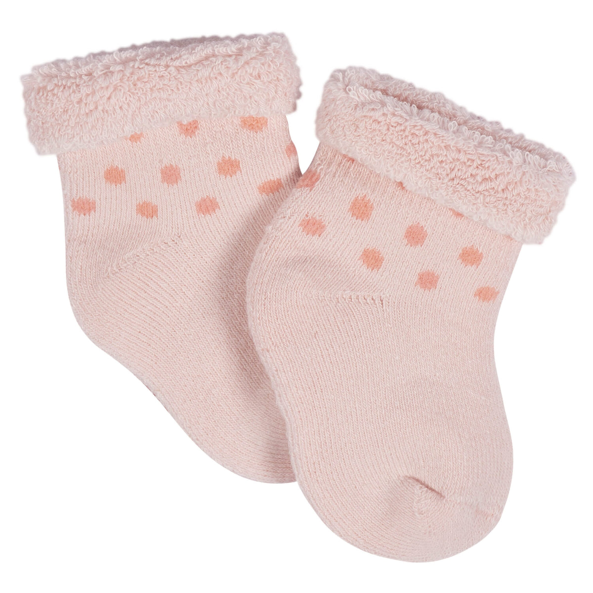 12-Pack Baby Girls Golden Floral Terry Wiggle Proof® Socks