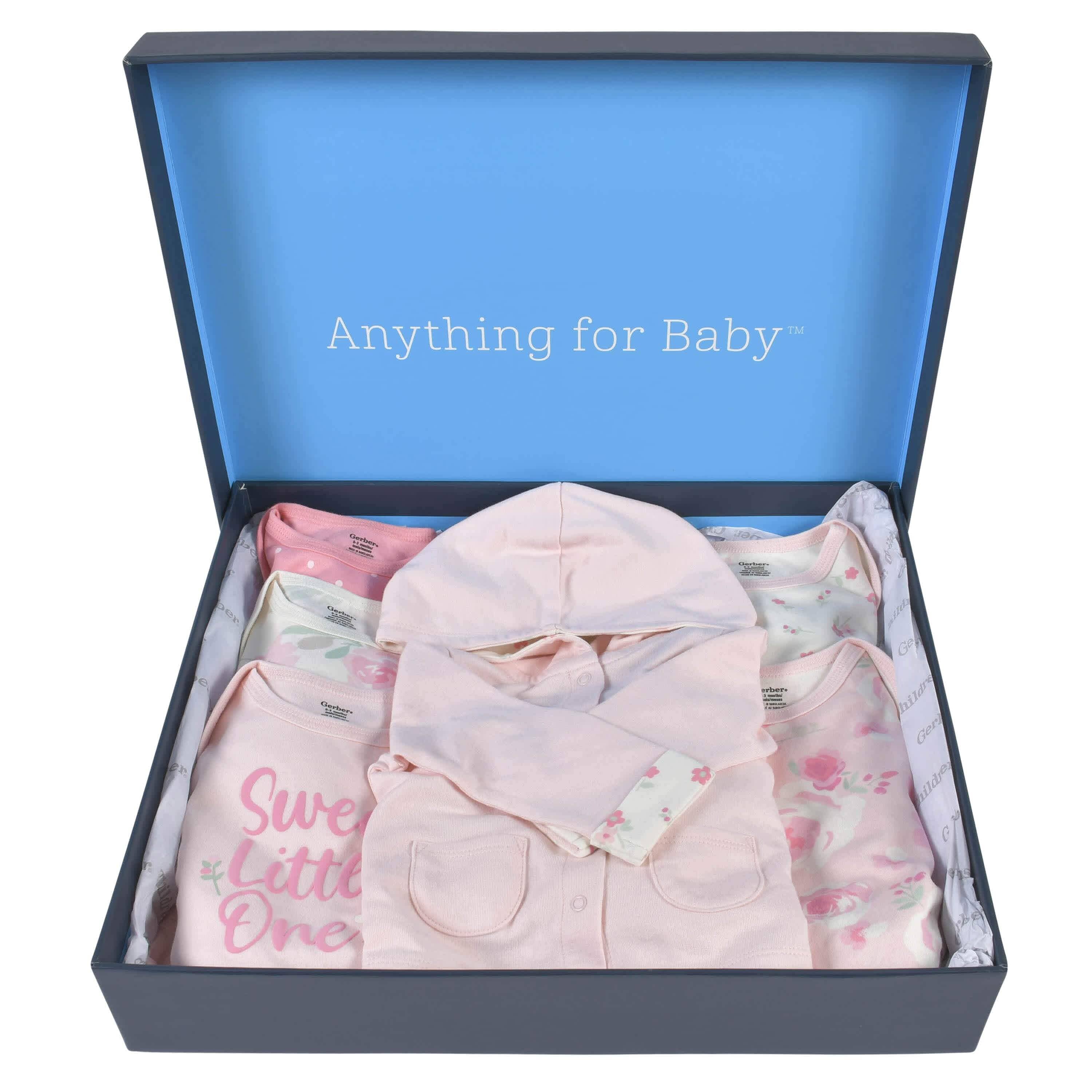 8-Piece Baby Girls Floral Playwear Gift Set-Gerber Childrenswear