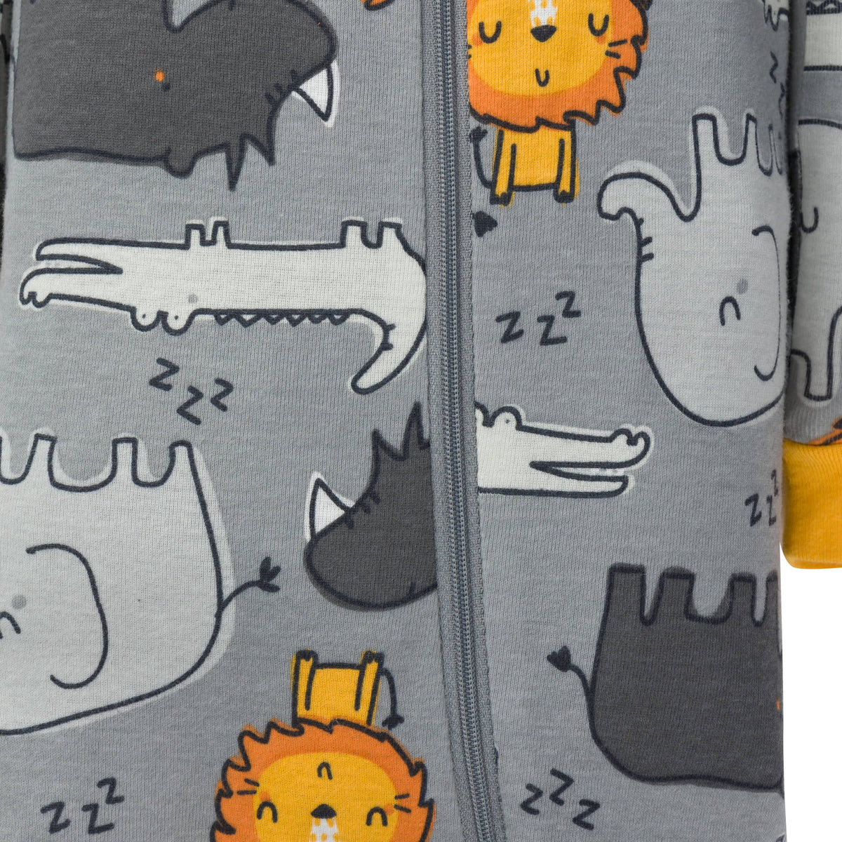 2-Pack Baby & Toddler Boys Lion Snug Fit Footed Cotton Pajamas-Gerber Childrenswear