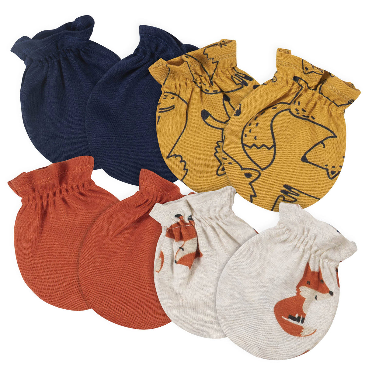 18-Piece Baby Boys Fox Onesies® Bodysuit, Mitten, Cap, & Sock Set-Gerber Childrenswear