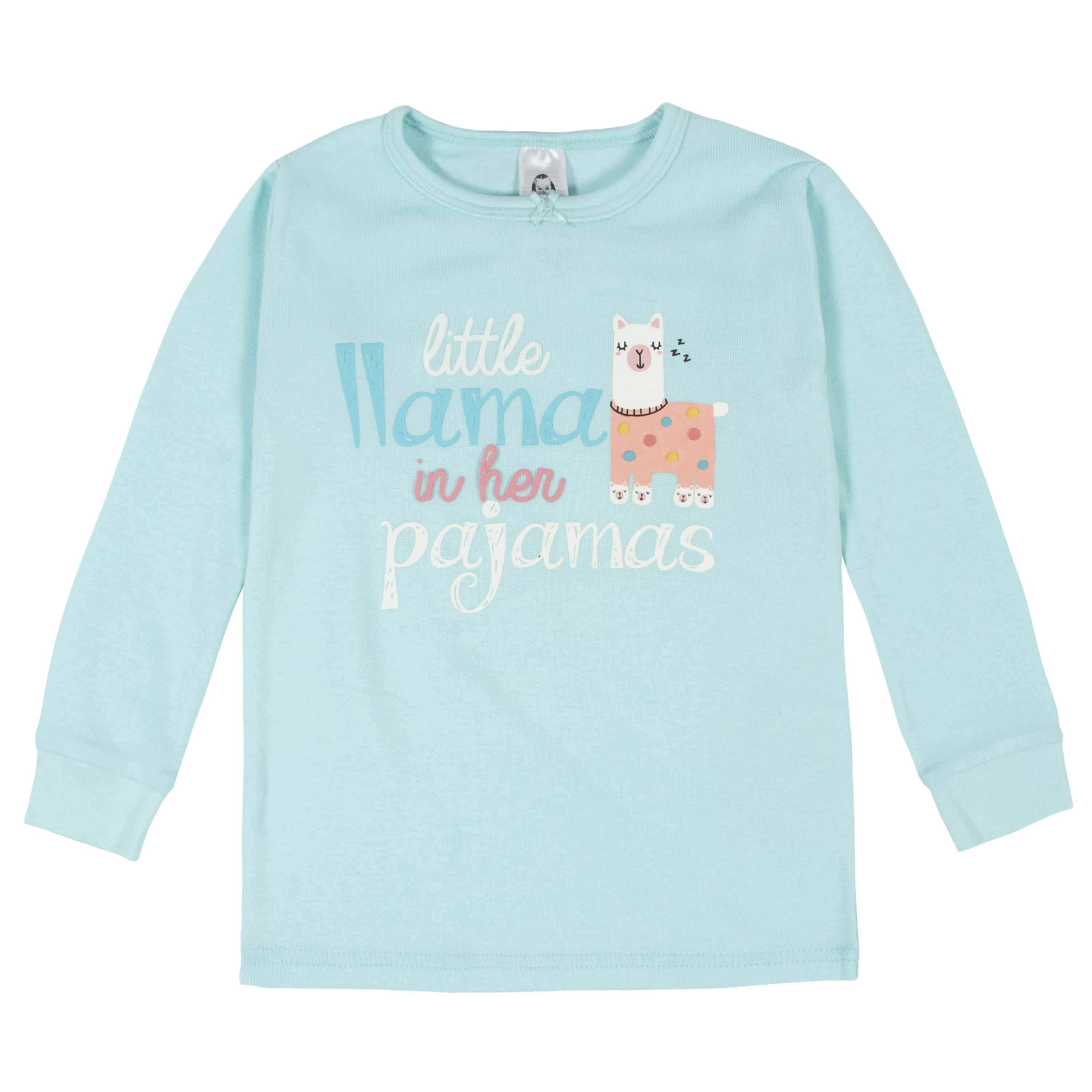 4-Piece Baby & Toddler Girls Llama Snug Fit Cotton Pajamas-Gerber Childrenswear