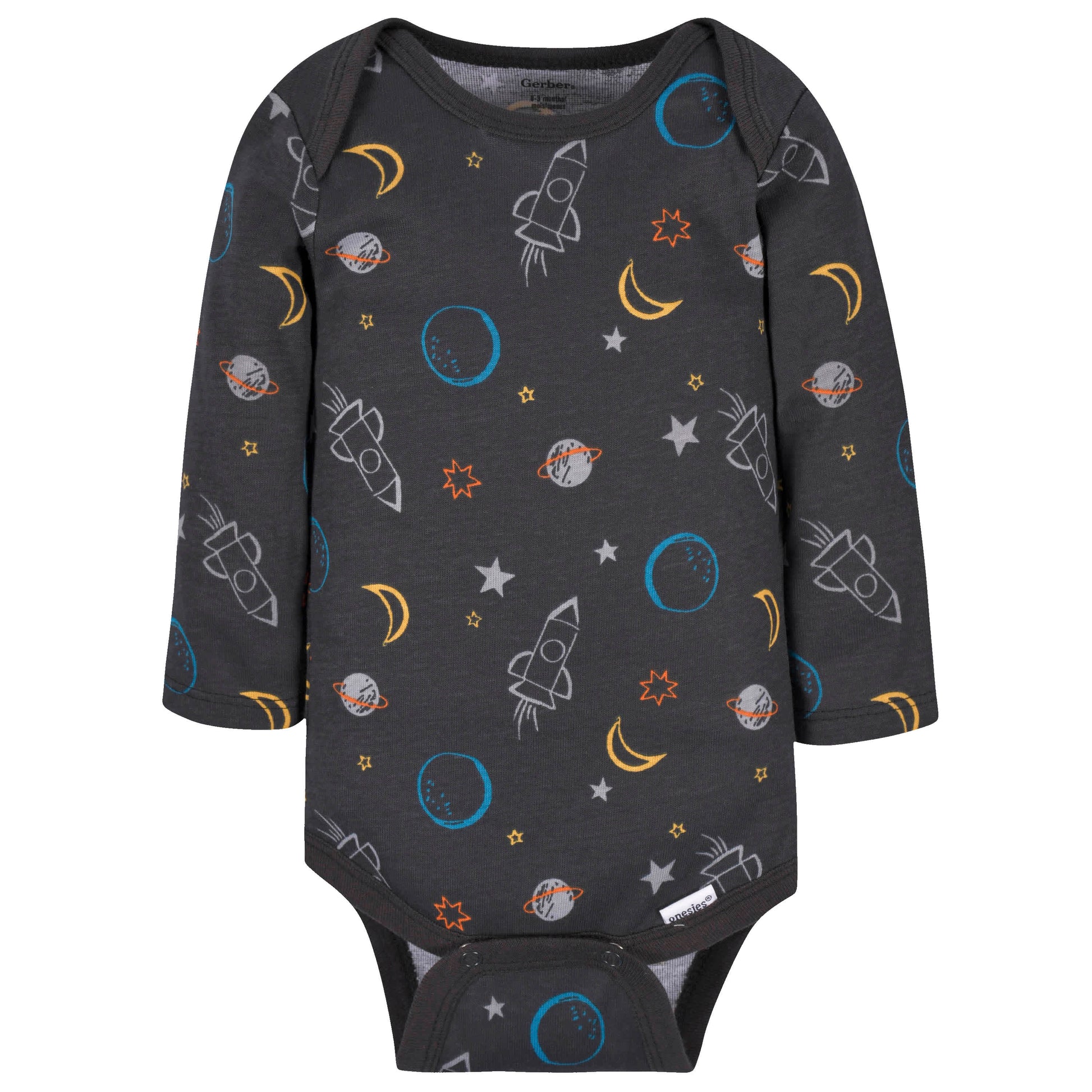 3-Pack Baby Boys Big Journeys Ahead Long Sleeve Onesies® Bodysuits