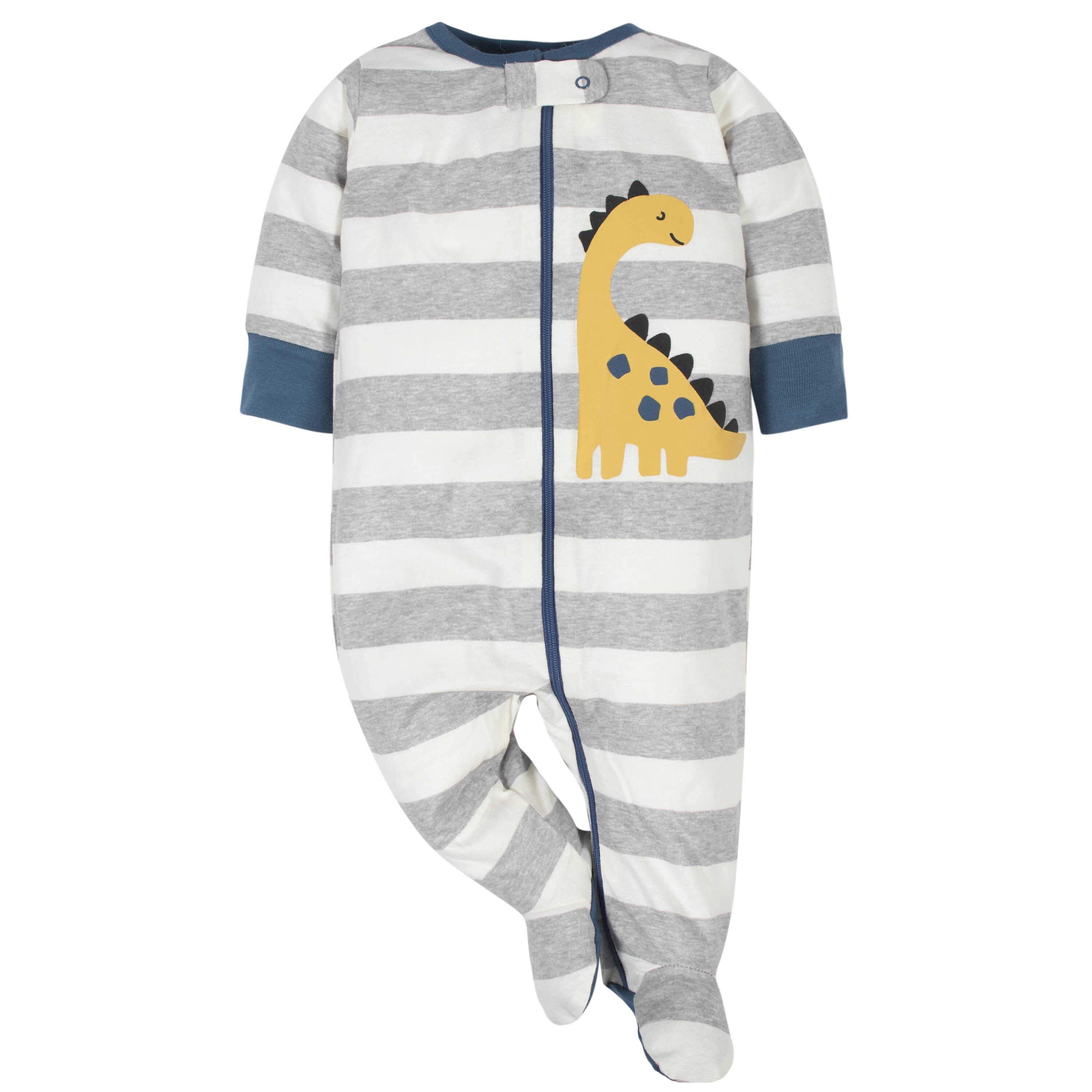 Gerber® 4-Pack Baby Boys Dino & Tiger Sleep 'N Play Bundle-Gerber Childrenswear