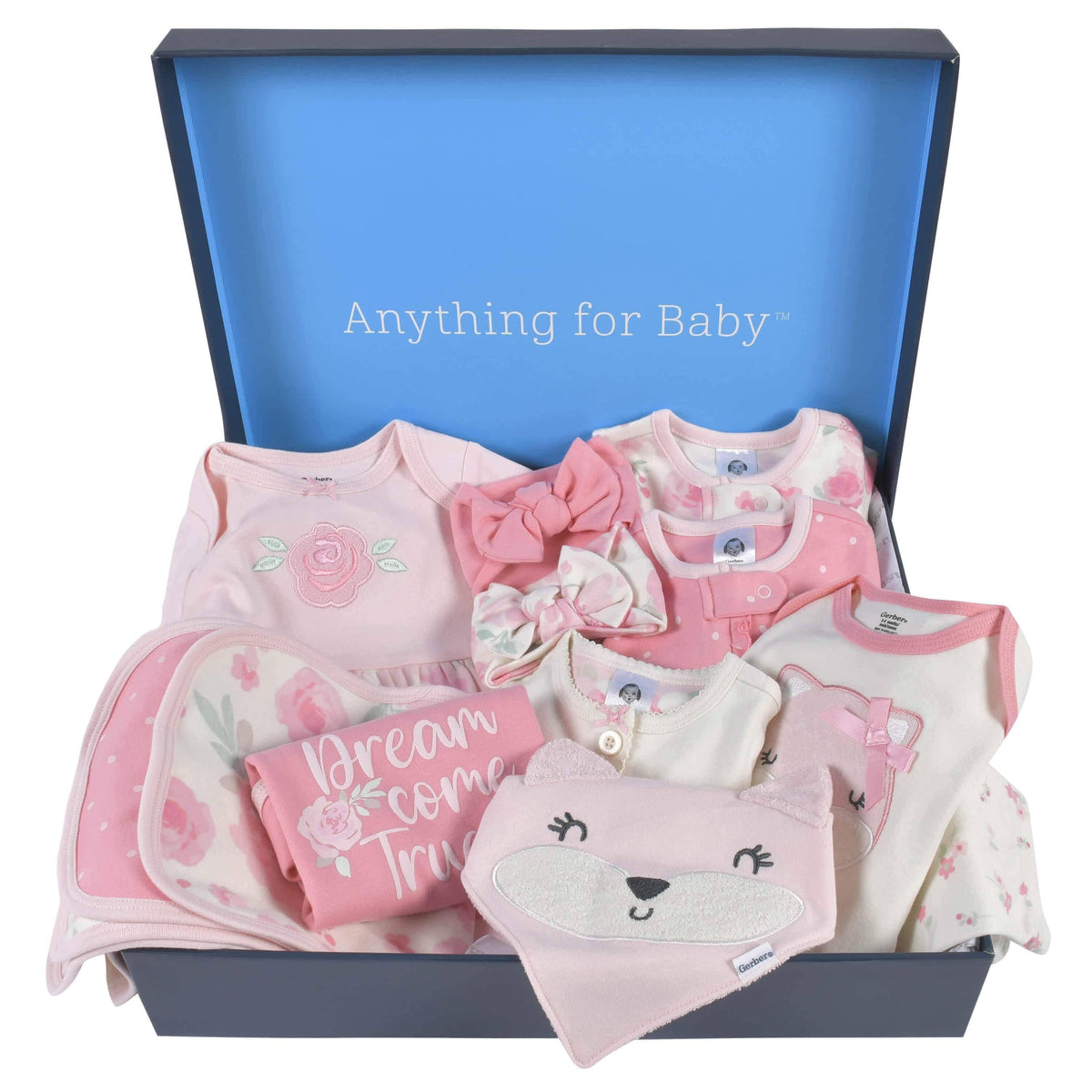 14-Piece Baby Girls Fox Playwear Gift Set-Gerber Childrenswear