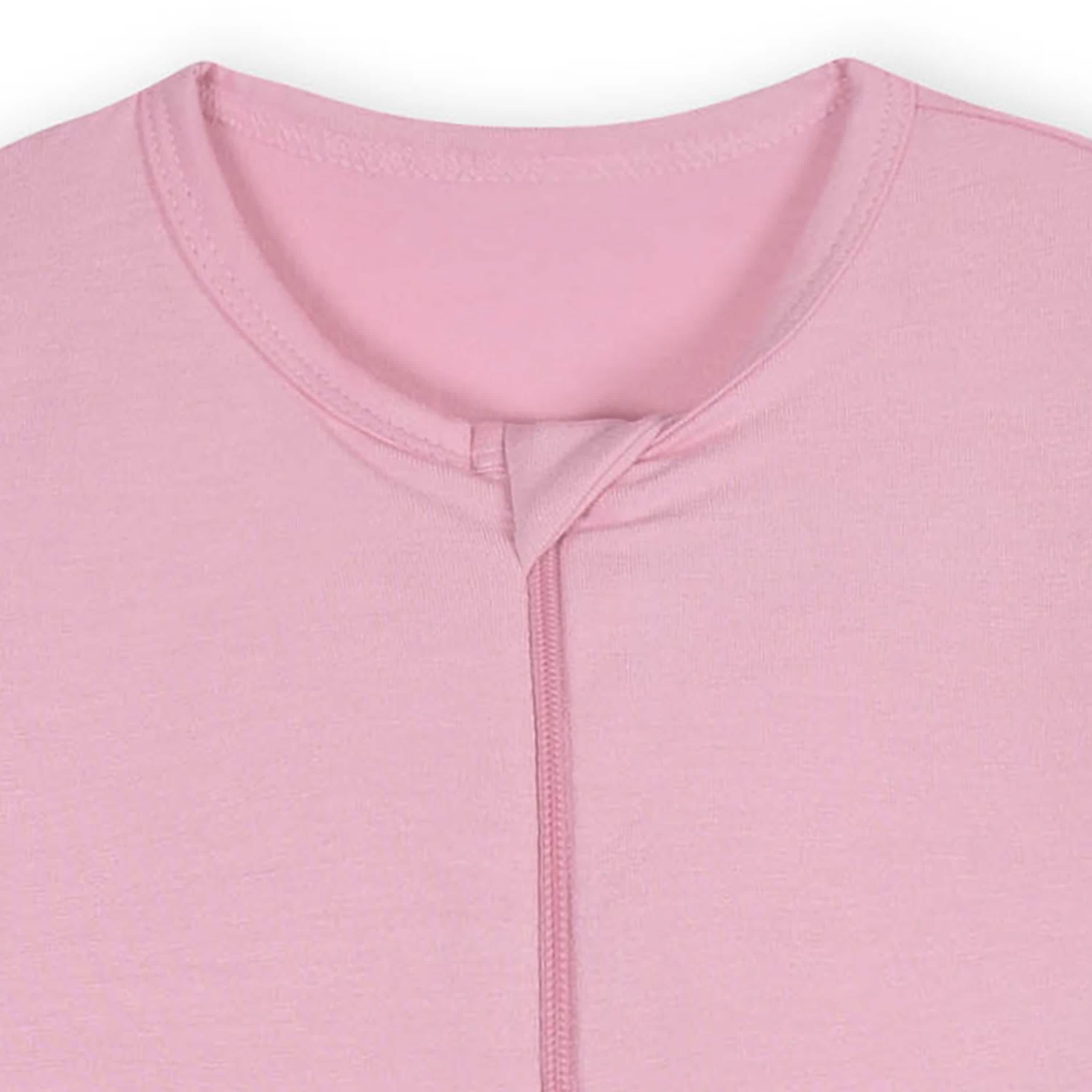 Baby & Toddler Girls Sea Pink Buttery-Soft Viscose Made from Eucalyptus Snug Fit Footed Pajamas