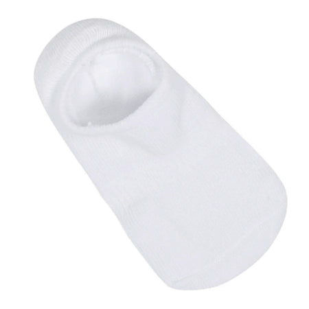 8-Pack Baby & Toddler White Wiggle Proof® No Show Socks