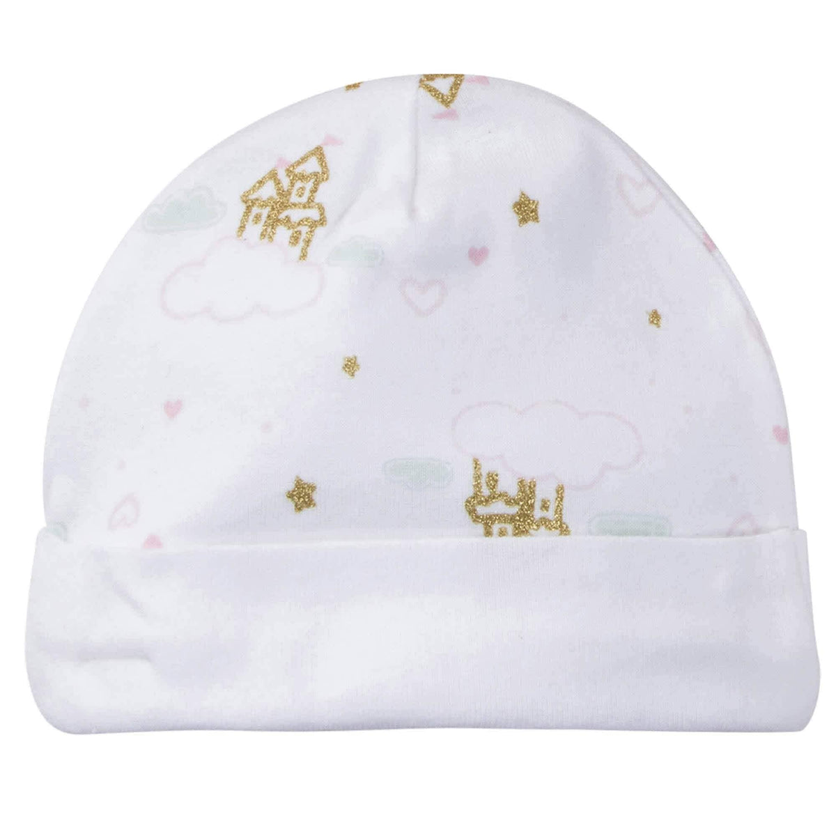5-Pack Baby Girls Castle Caps-Gerber Childrenswear