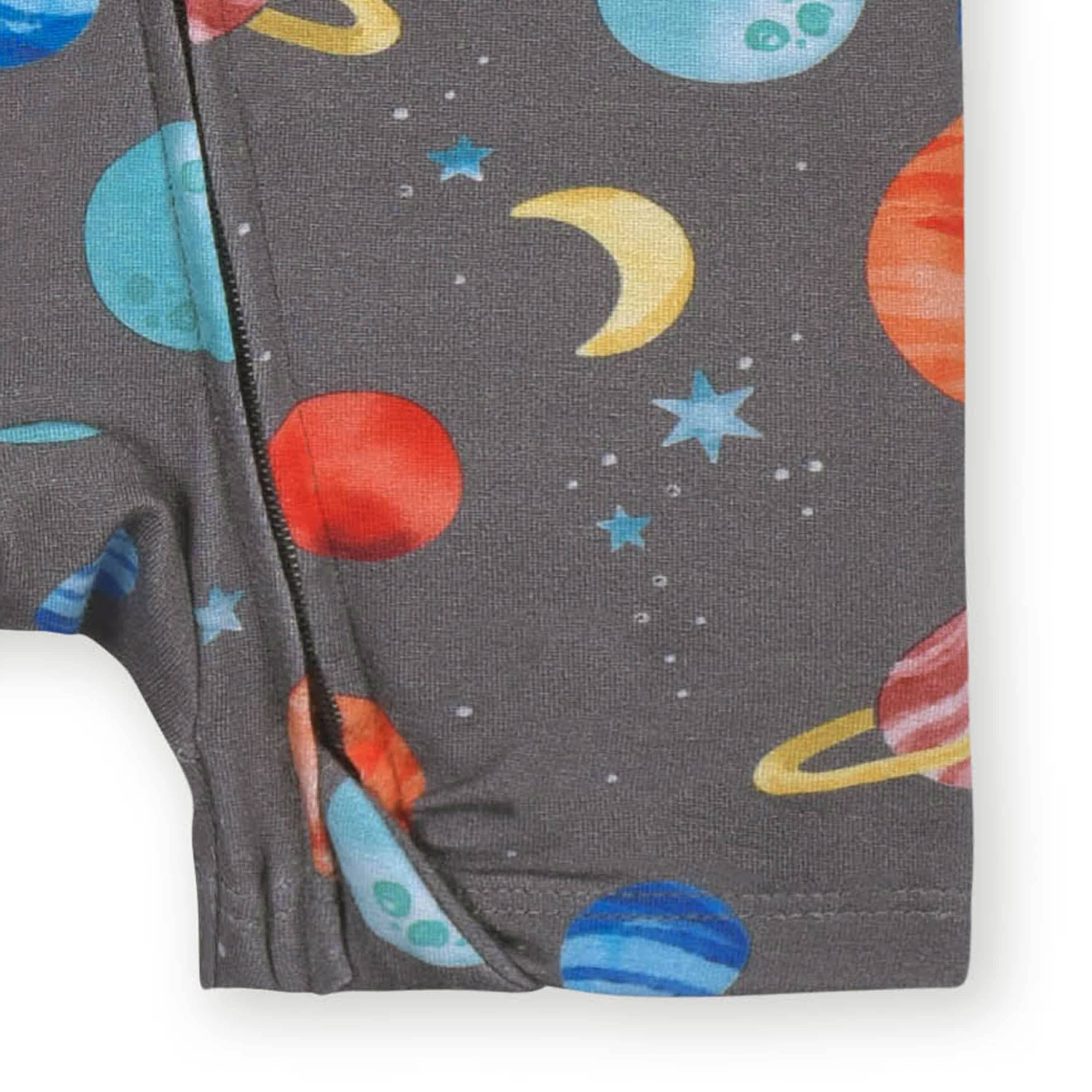 Baby Outer Space Buttery-Soft Viscose Made from Eucalyptus Snug Fit Romper