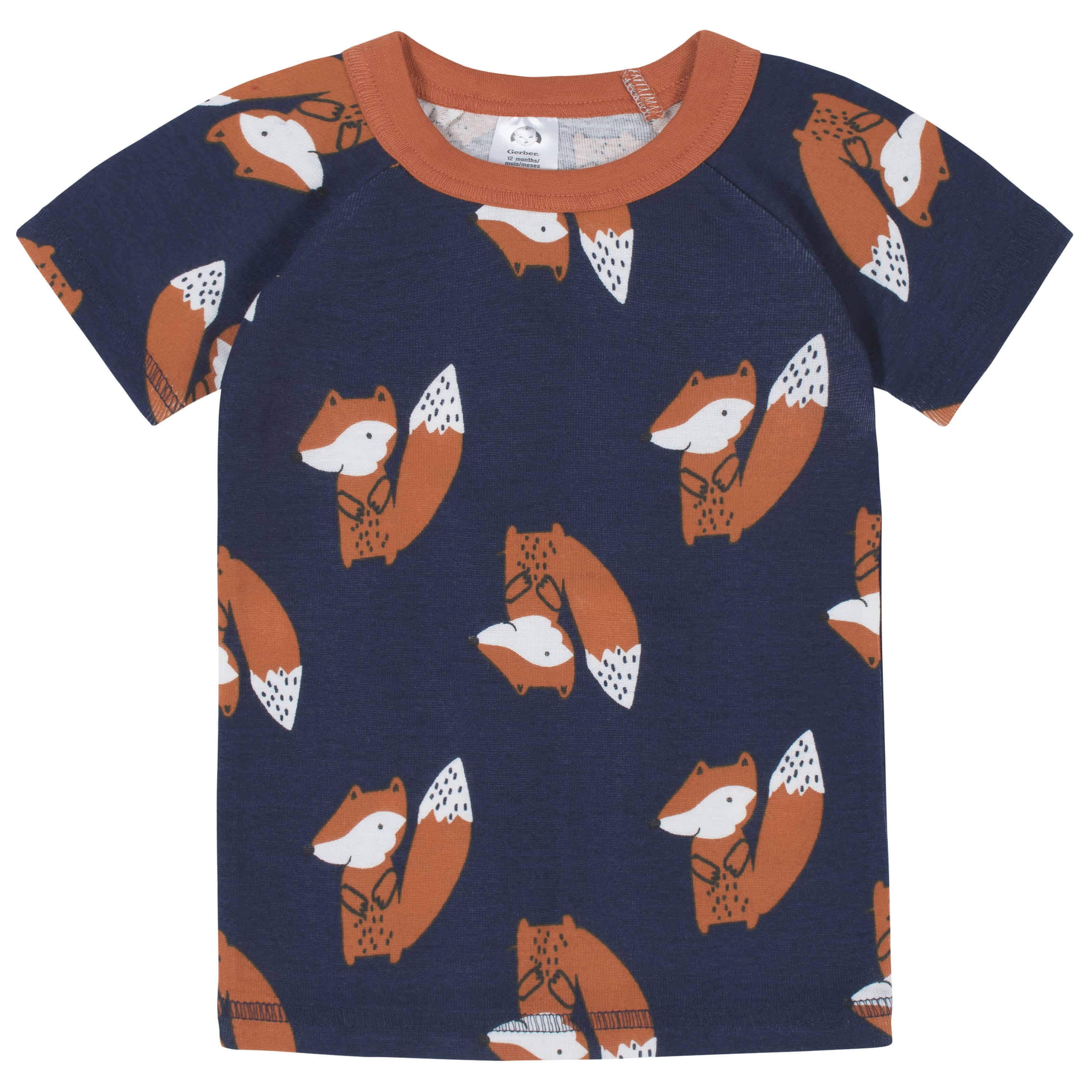 4-Piece Baby & Toddler Boys Fox Snug Fit Cotton Pajamas-Gerber Childrenswear