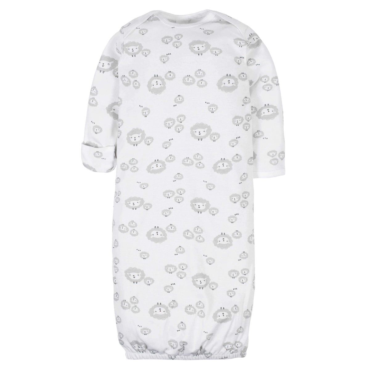 Gerber® 4-Pack Baby Neutral Sheep Gowns-Gerber Childrenswear