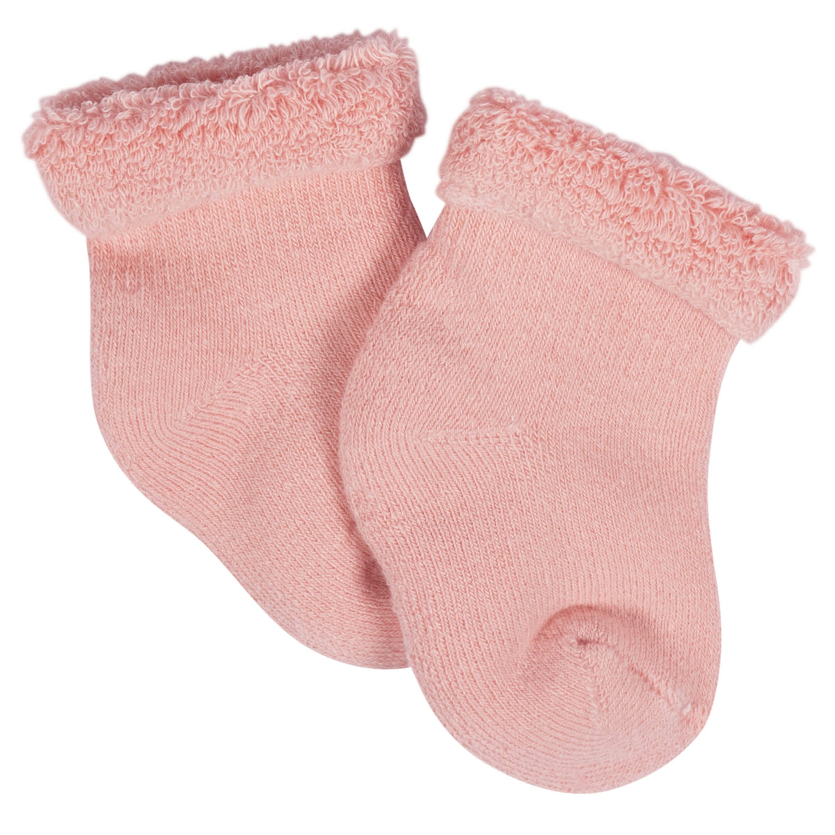 12-Pack Baby Girls Golden Floral Terry Wiggle Proof® Socks