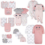 22-Piece Baby Girls Bear Apparel & Accessories Set-Gerber Childrenswear