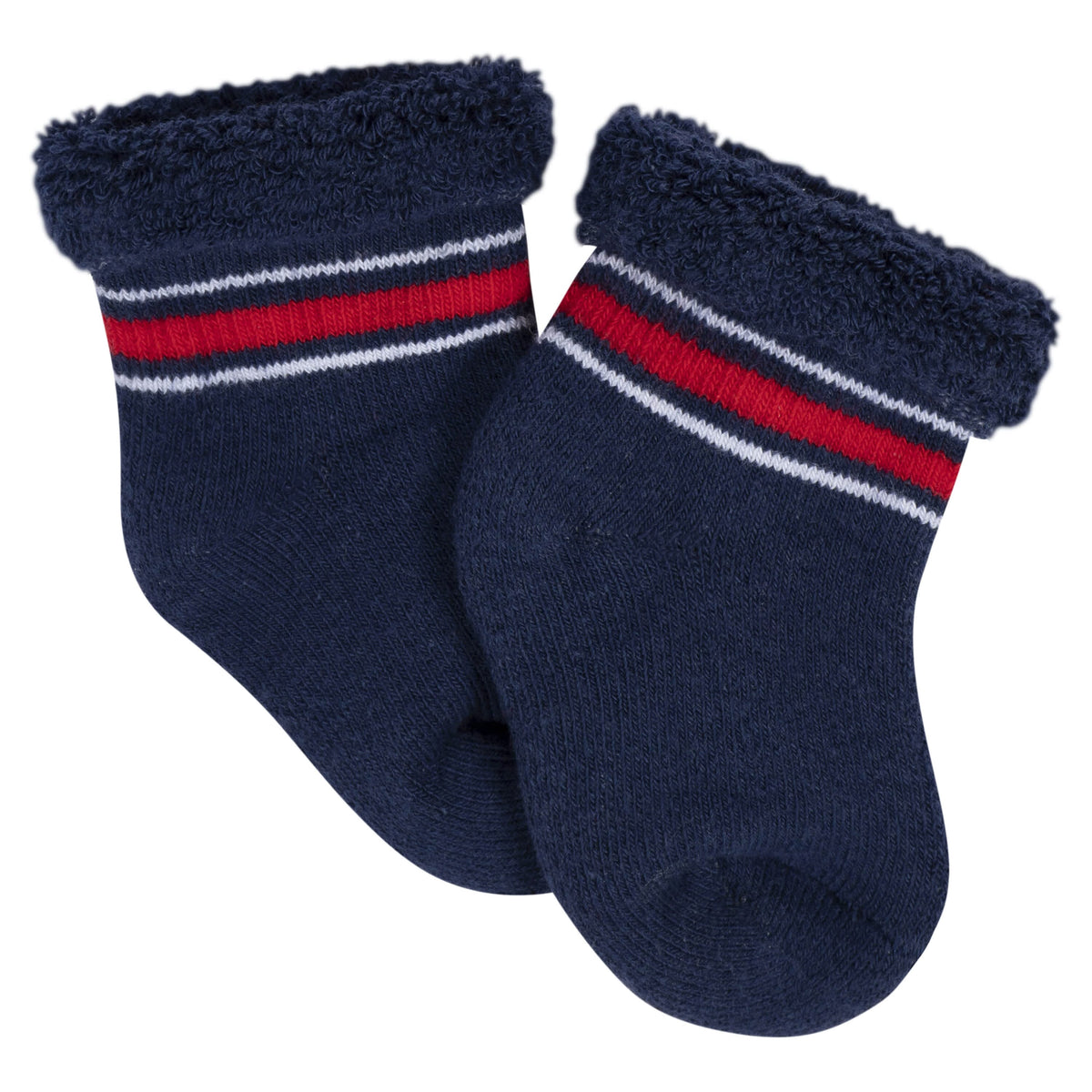 12-Pack Baby Boys Sports Terry Wiggle Proof® Socks