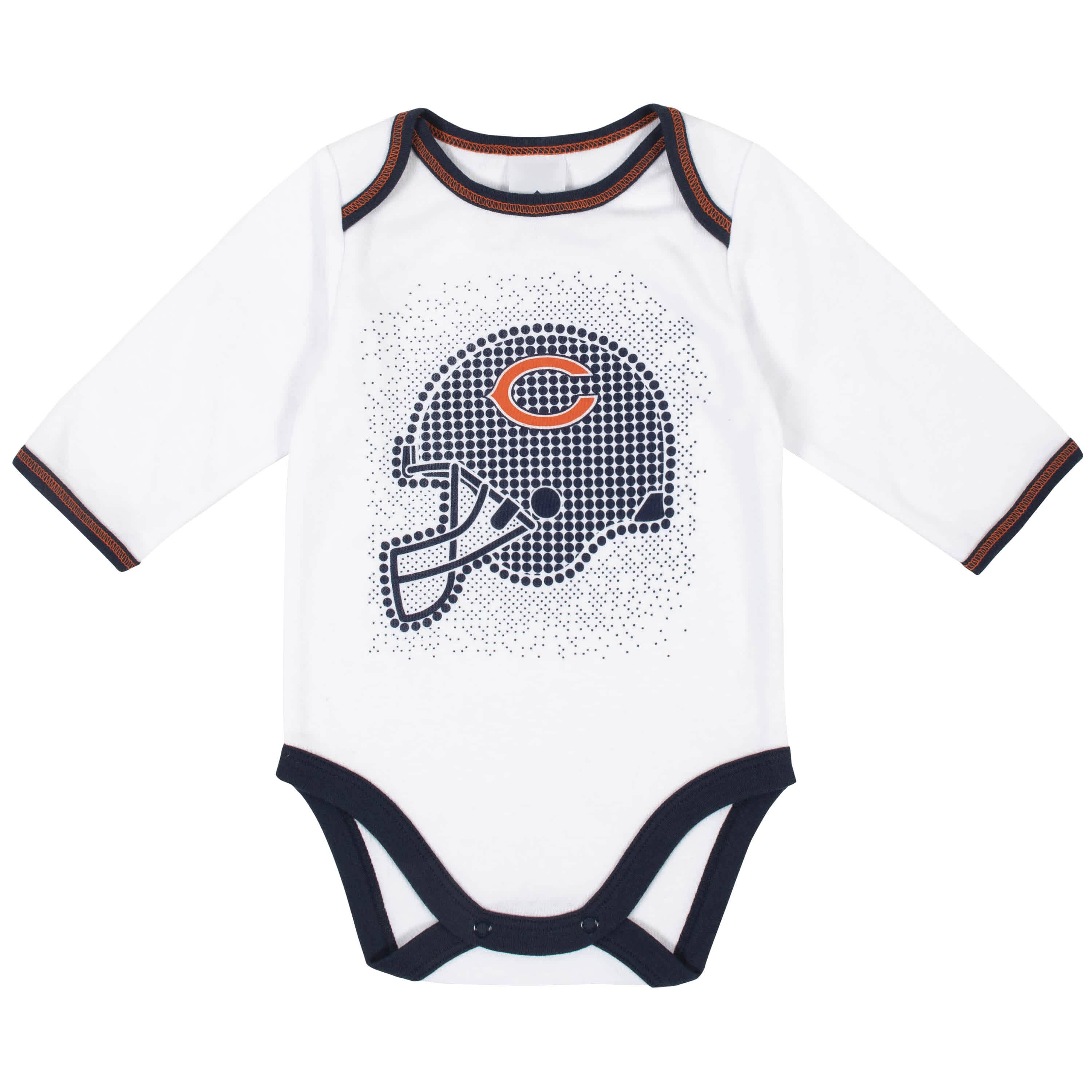 Chicago Bears 3-Piece Baby Boys Bodysuit, Pant, and Cap Set-Gerber Childrenswear