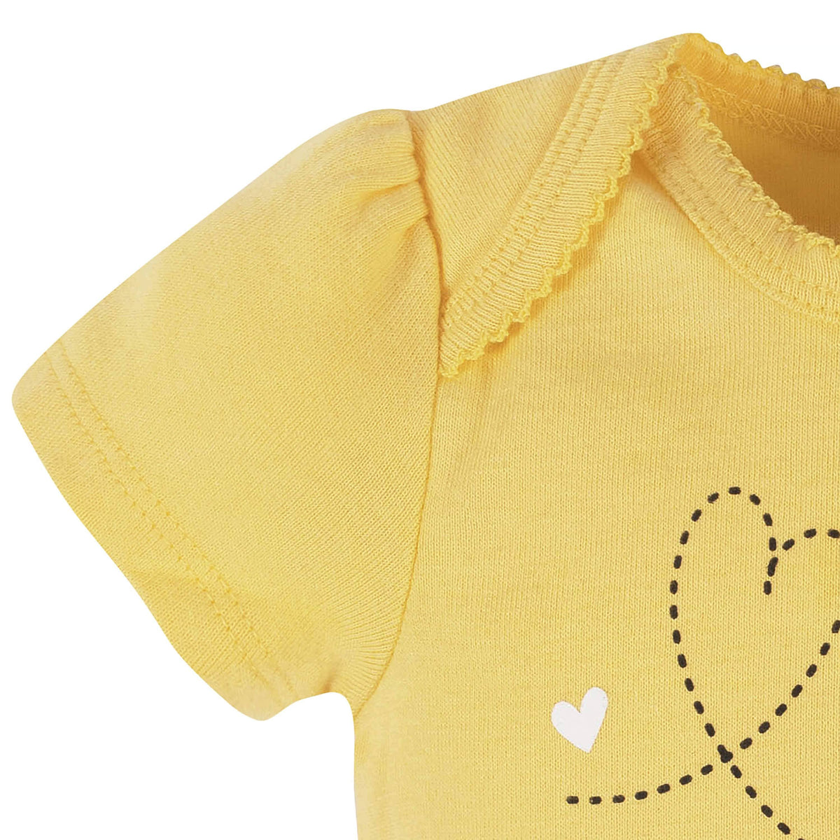 4-Piece Baby Girls Bee Garden Onesies® Bodysuit, Tee, Skort & Pant Set-Gerber Childrenswear