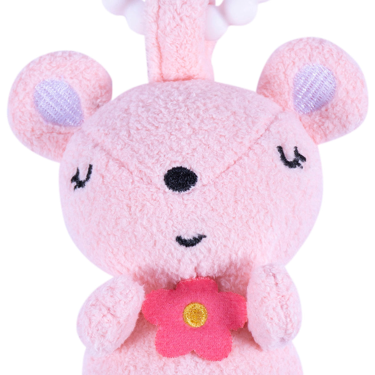 2-Piece Baby Girls Cat & Mouse Rattle and Teether Set
