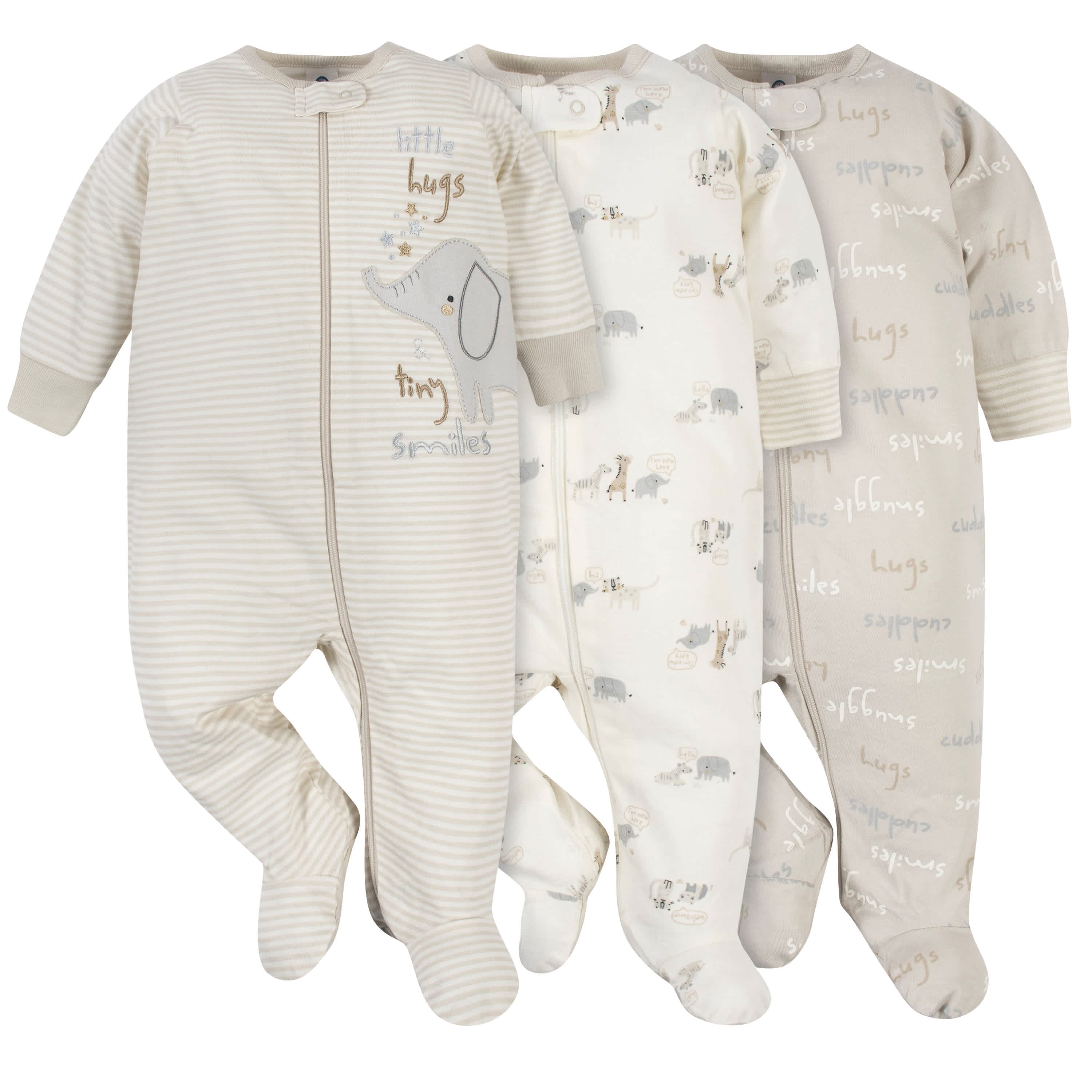3-Pack Baby Neutral Safari Sleep 'N Plays-Gerber Childrenswear