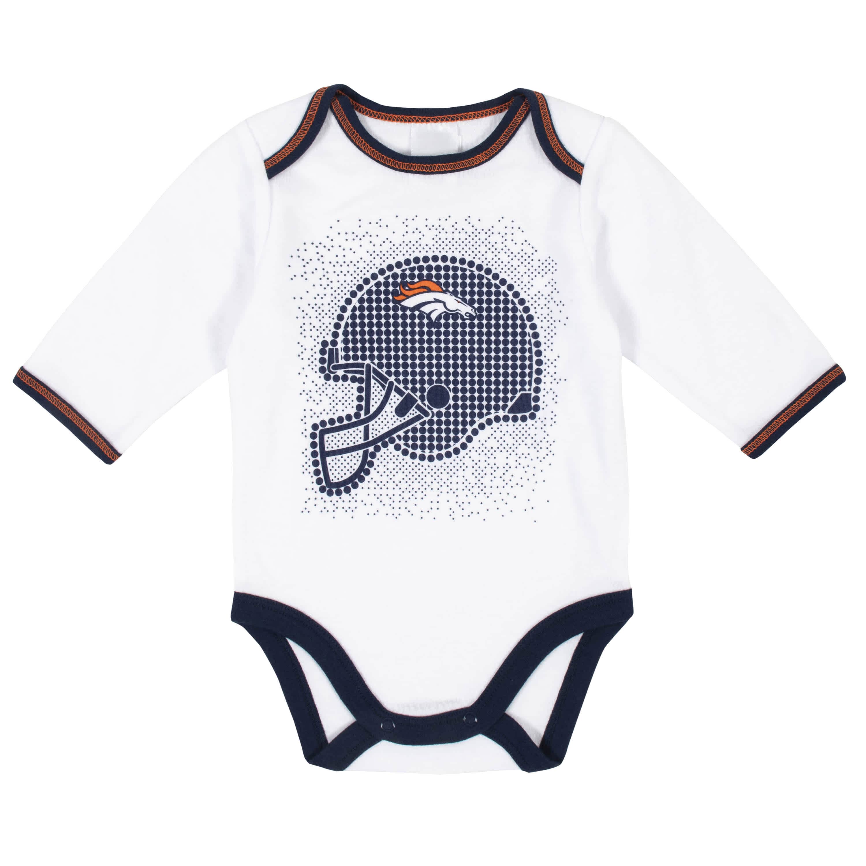 Denver Broncos 3-Piece Baby Boys Bodysuit, Pant, and Cap Set-Gerber Childrenswear