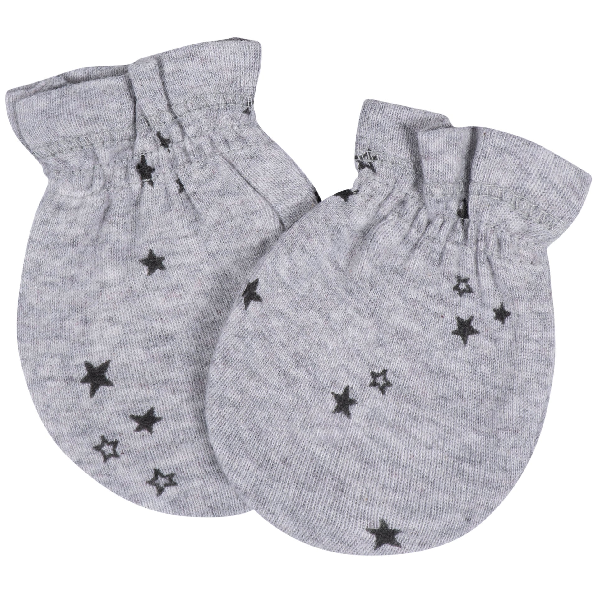8-Piece Baby Boys Space No Scratch Mittens & Caps Set