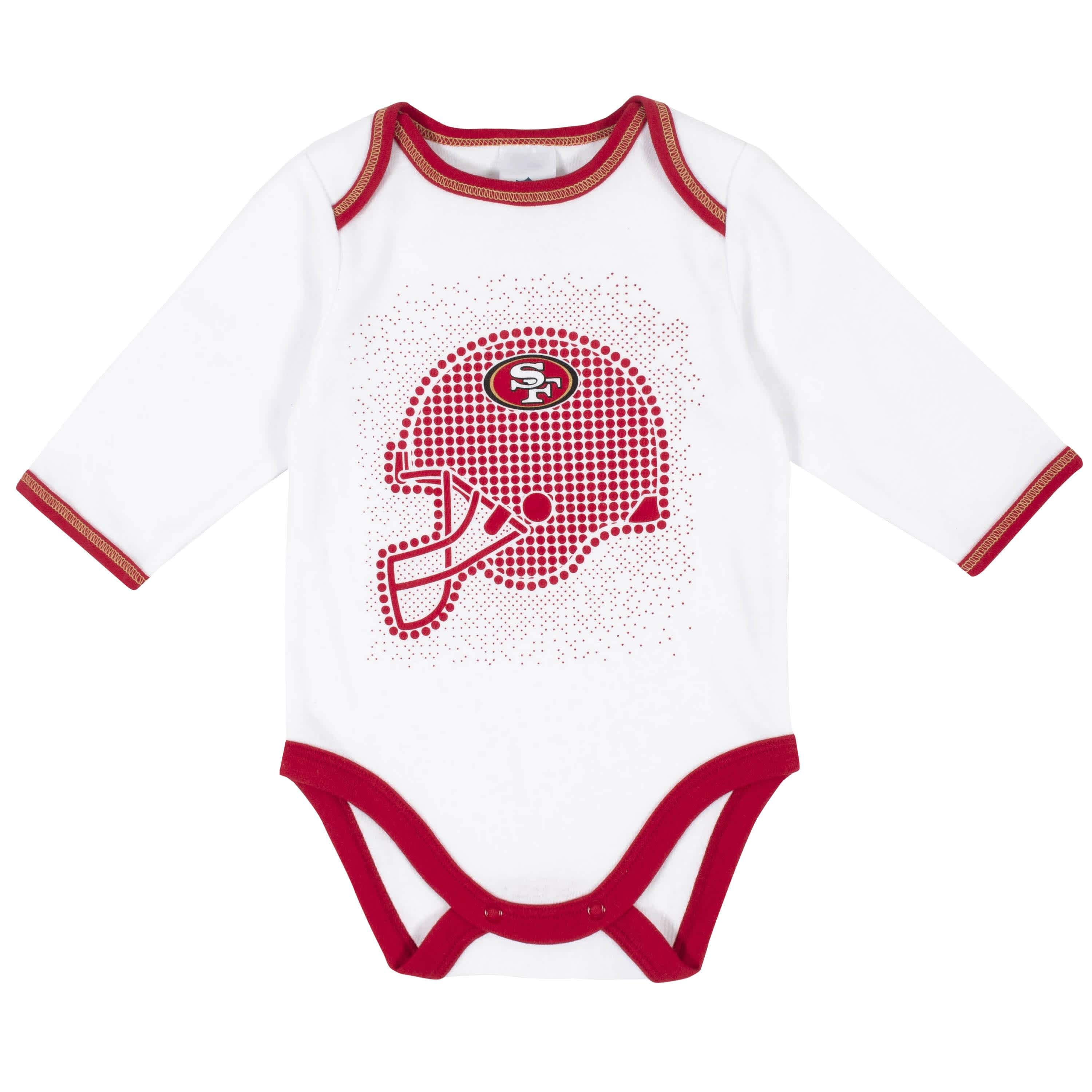 San Francisco 49ers 3-Piece Baby Boys Bodysuit, Pant, and Cap Set-Gerber Childrenswear