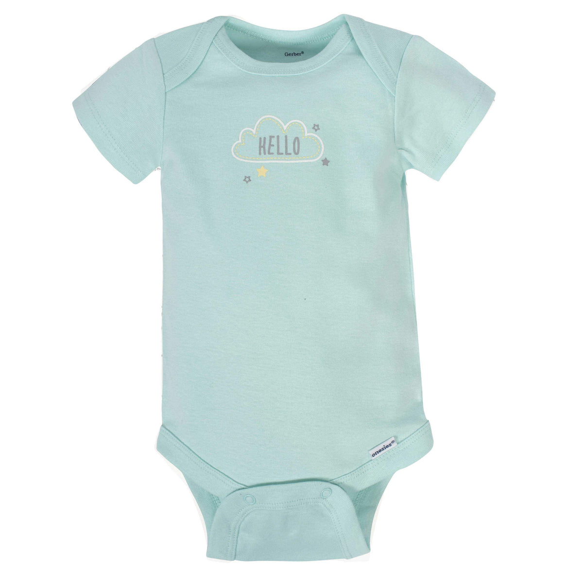 8-pack Baby Neutral Animals Short Sleeve Onesies® Bodysuits