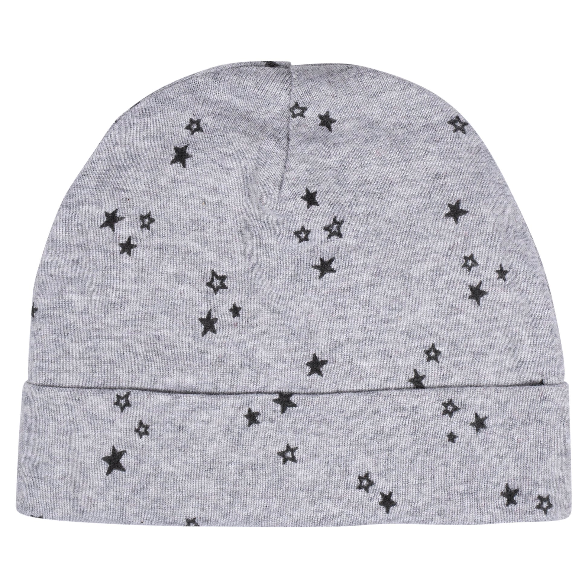 8-Piece Baby Boys Space No Scratch Mittens & Caps Set