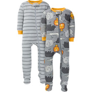2-Pack Baby & Toddler Boys Lion Snug Fit Footed Cotton Pajamas-Gerber Childrenswear